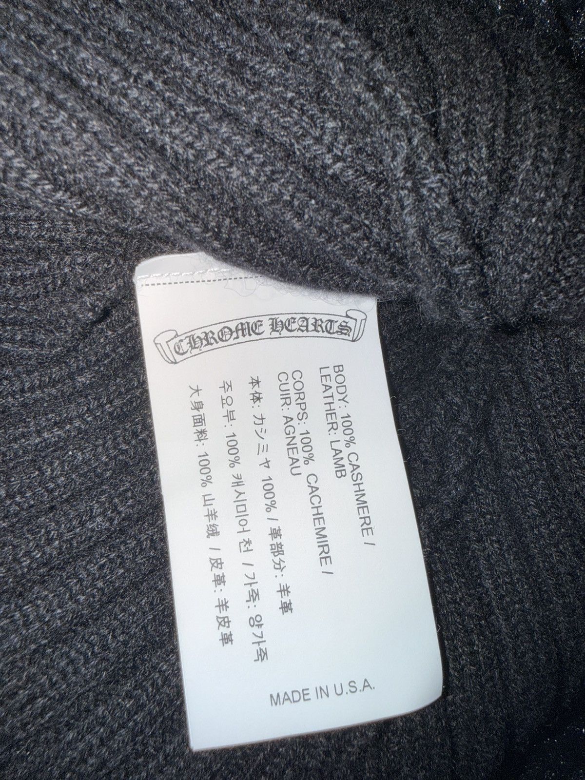 Chrome Hearts Chrome Hearts Cashmere Knit Beanie Size ONE SIZE - 3 Thumbnail