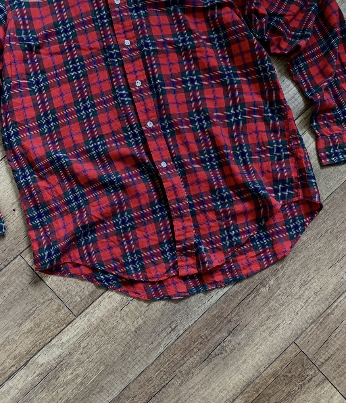Polo Ralph Lauren Vintage Ralph Lauren Red Flannel Checkered Shirt Size US L / EU 52-54 / 3 - 7 Thumbnail