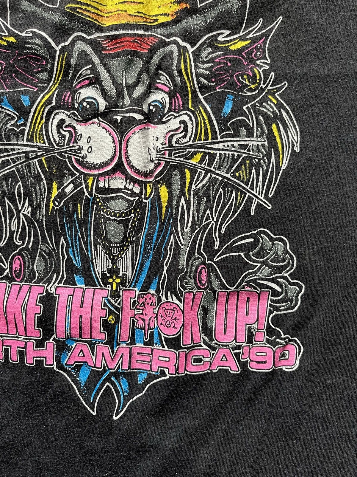 Vintage VERY RARE 1990 Faster Pussycat Tour T-Shirt Size US XS / EU 42 / 0 - 7 Thumbnail