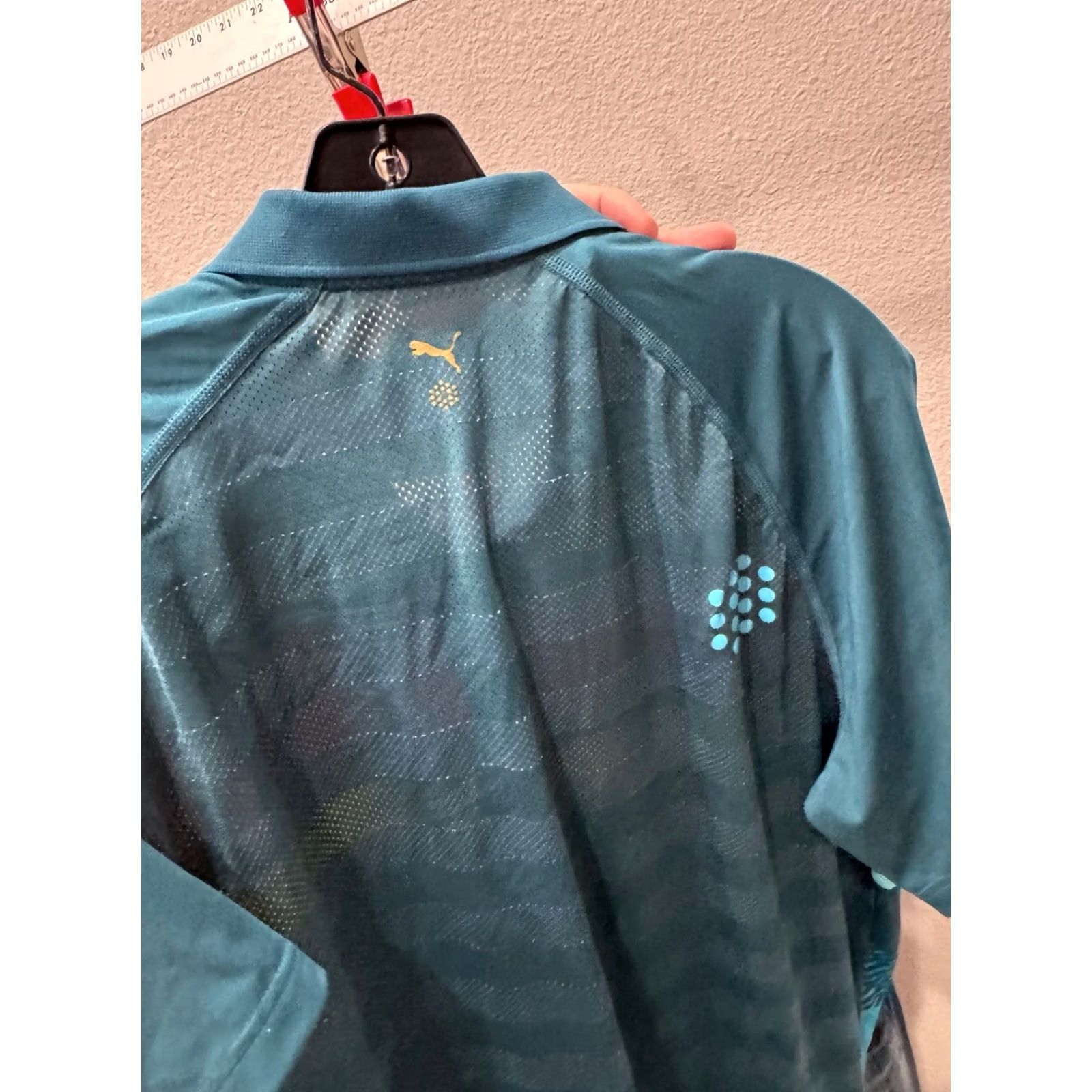 Puma Puma Colorful Stripe POLO SHIRT Large L Men Size US L / EU 52-54 / 3 - 6 Thumbnail