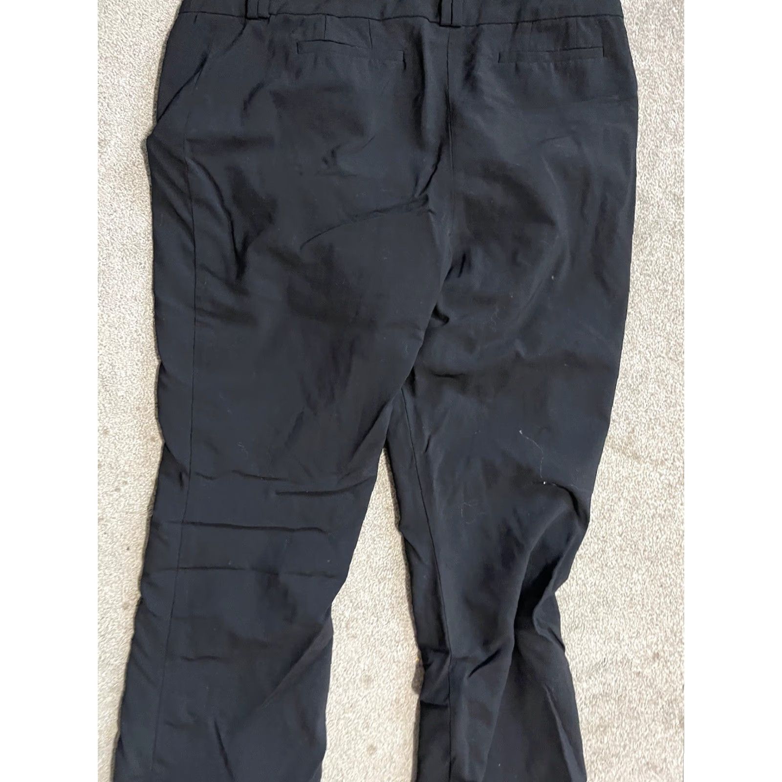 Banana Republic Banana Republic Womens Pants Black Mid Rise Ryan Fit Straight Stretch 14 Pants Regular 14 Black Size 36" / US 14 / IT 50 - 4 Thumbnail