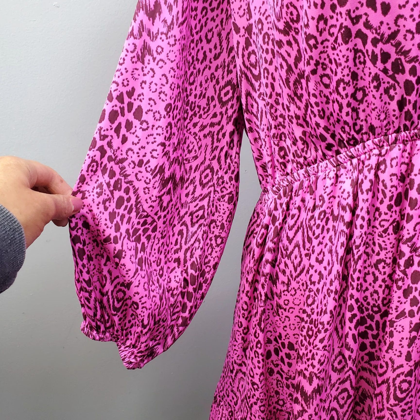 Lilly Pulitzer Lilly Pulitzer Dress Womens 16 Multi Cheetah Print Balloon Sleeve V Neck Midi Sheath Size XXL / US 16-18 / IT 52-54 - 7 Thumbnail
