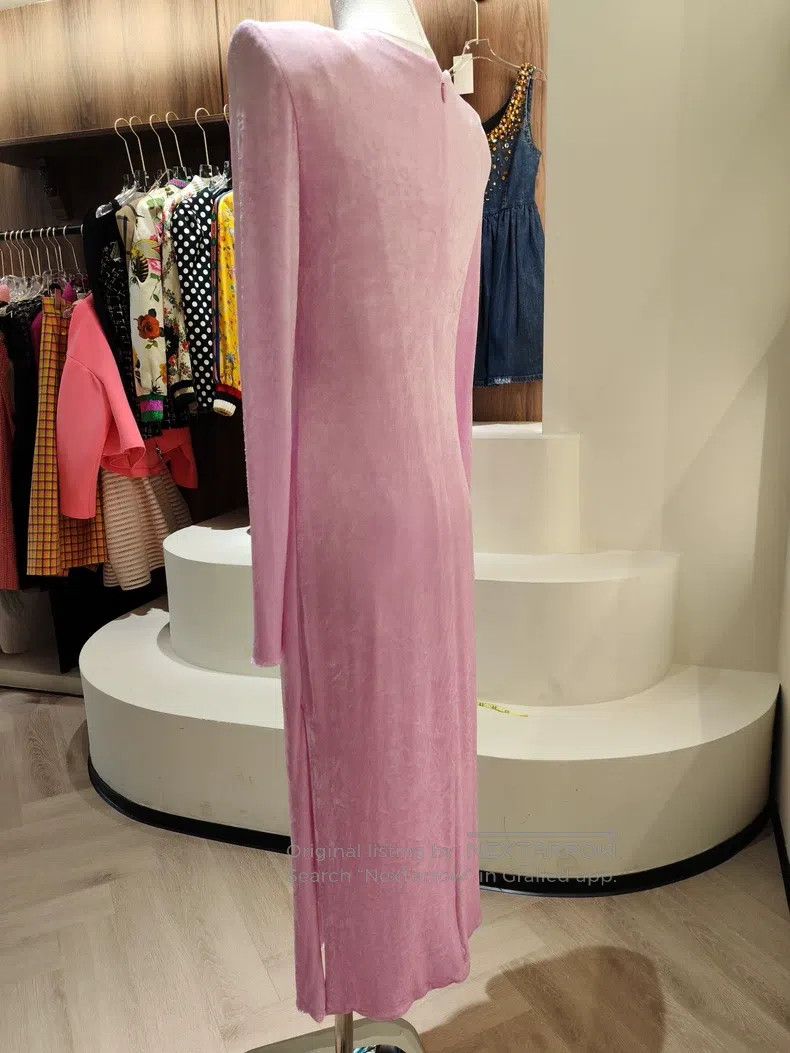 Versace Versace Pleated slim midi dress Size S / US 4 / IT 40 - 4 Thumbnail