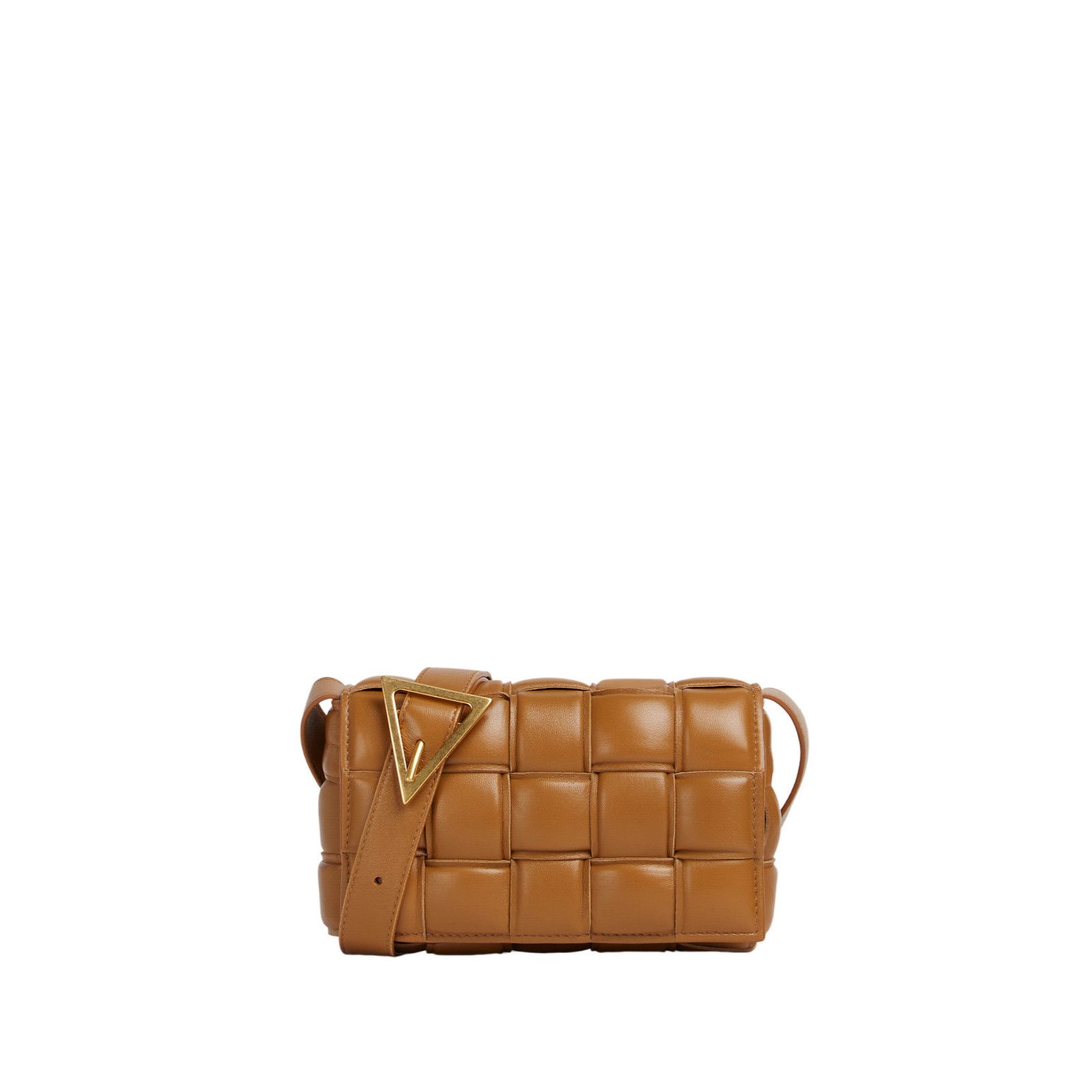 Bottega Veneta Padded Cassette Small $3900 Camel Leather Cro