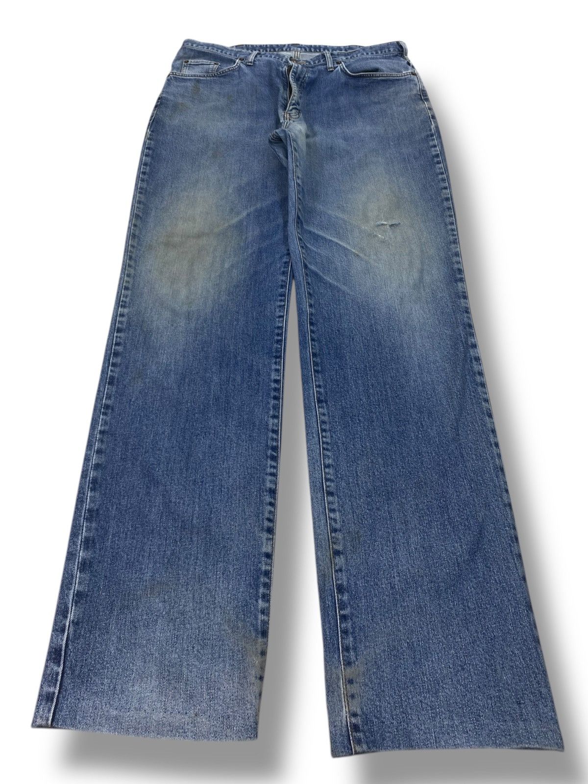 Edwin Edwin Whiskers Faded Wash Style Loose Jeans Size US 38 / EU 54 - 1 Thumbnail