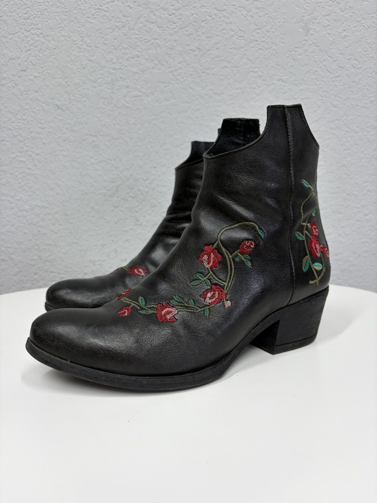 If Six Was Nine Vintage Italian AS 98 Rick Owens Style Leather Biker Boots Size US 8 / EU 41 - 6 Thumbnail