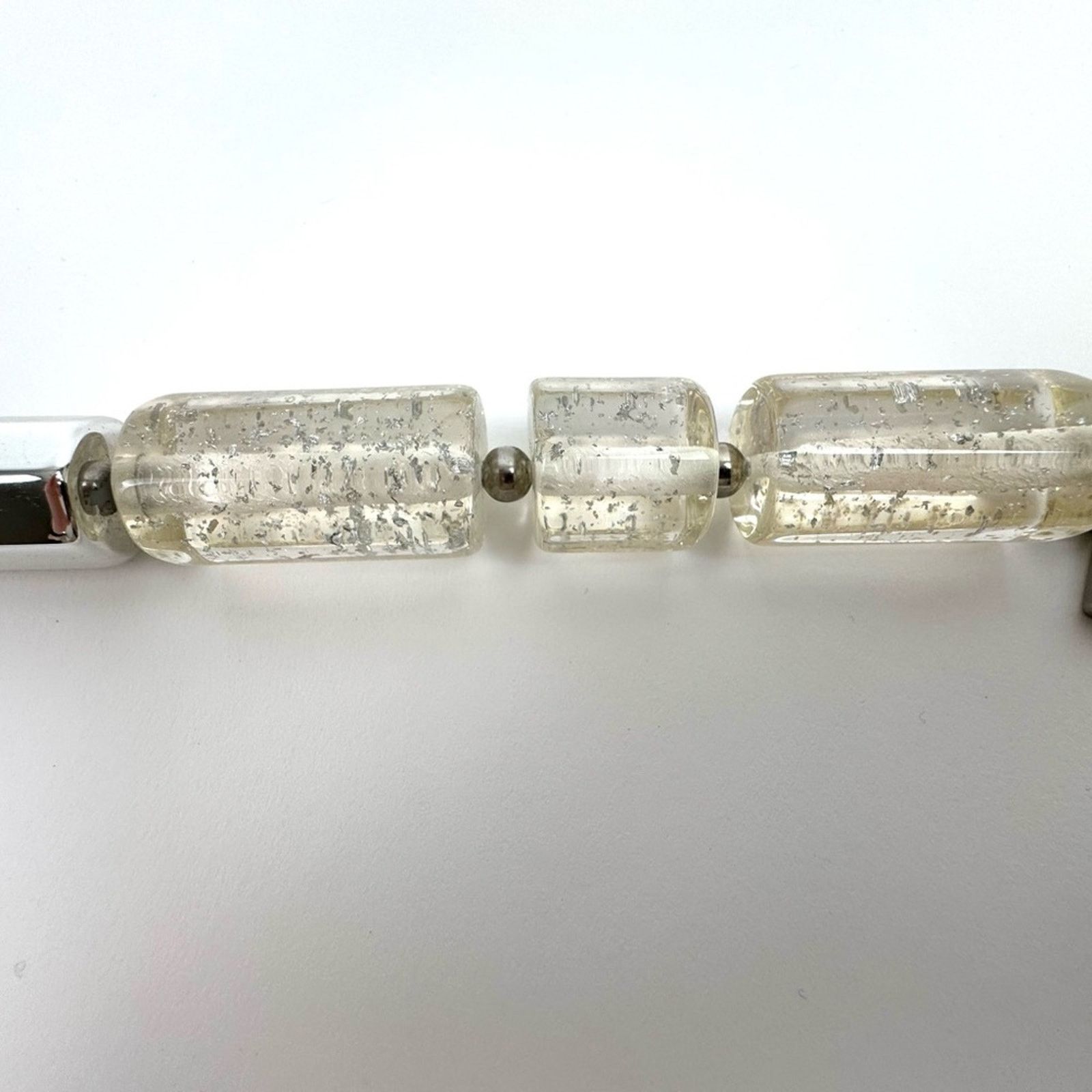 Other Clear Geometric Statement Necklace Modern Design Size ONE SIZE - 13 Thumbnail