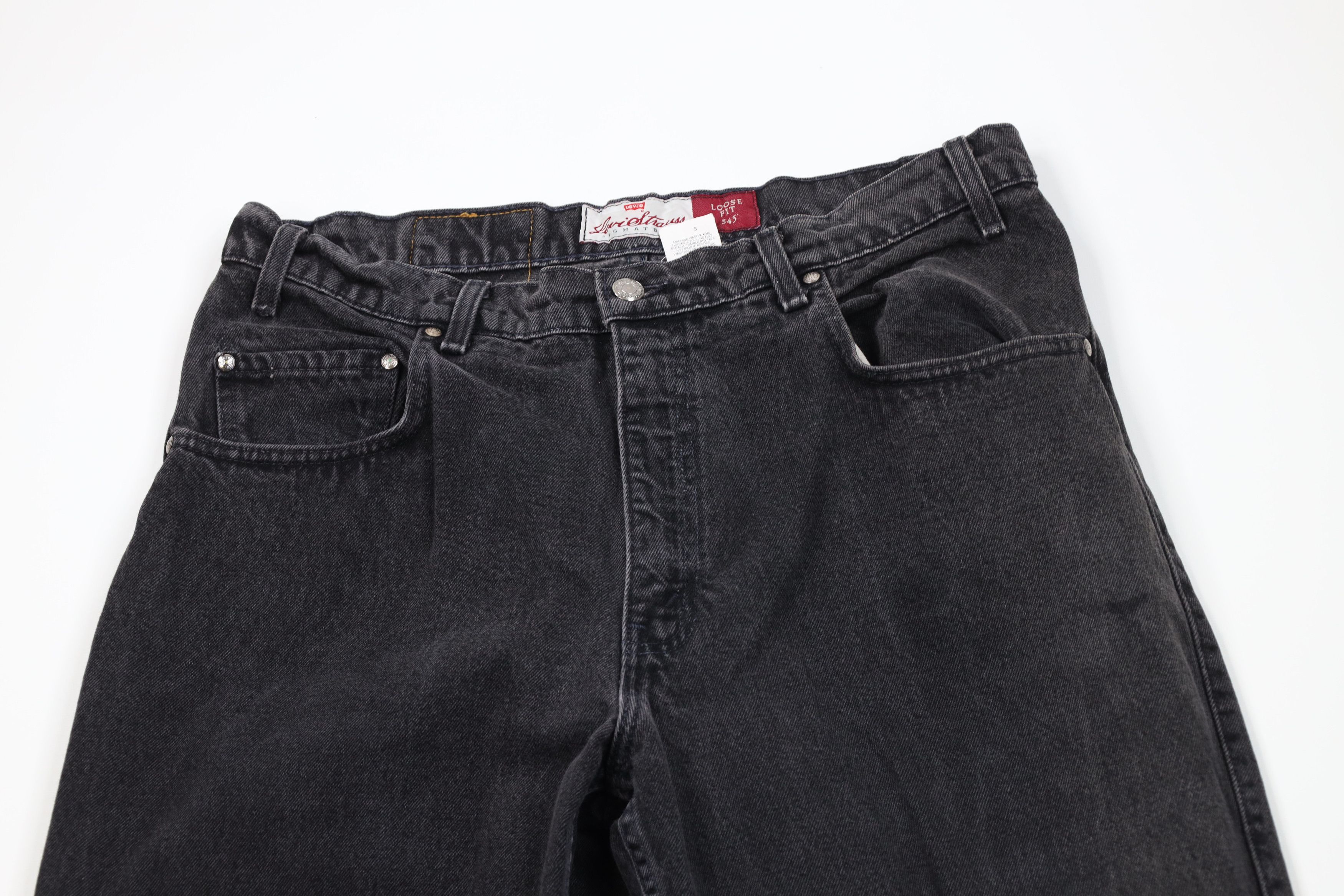 Levi's Vintage 90s Levis 545 Loose Fit Denim Jeans Black USA Size US 36 / EU 52 - 2 Thumbnail