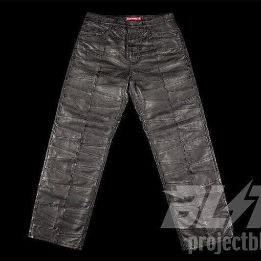 Supreme SS23 Supreme Patchwork Leather 5-Pocket Jean Pants