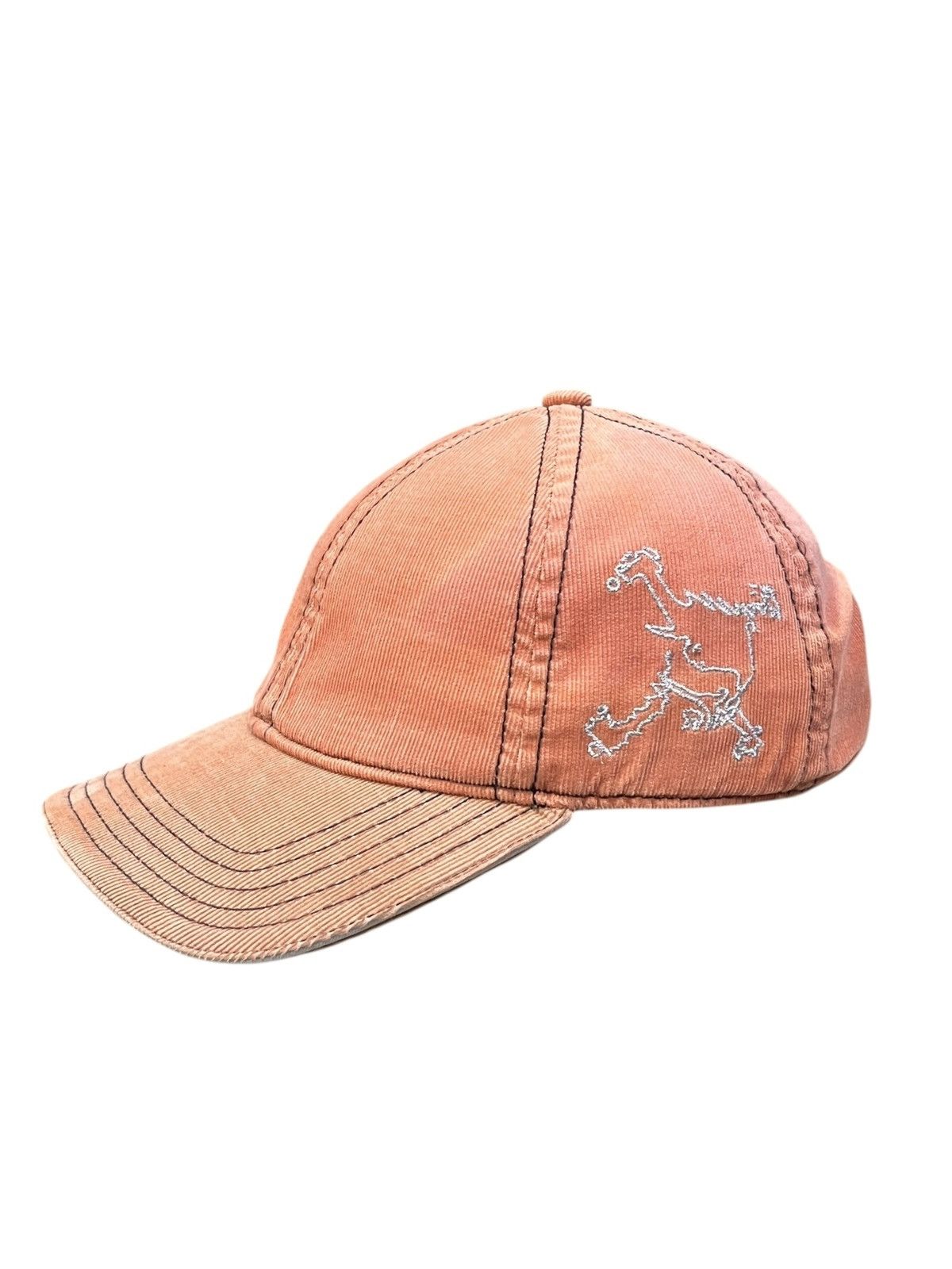 Oakley Vintage Y2K Oakley Skull Corduroy Cap Salmon Pink Size ONE SIZE - 1 Thumbnail