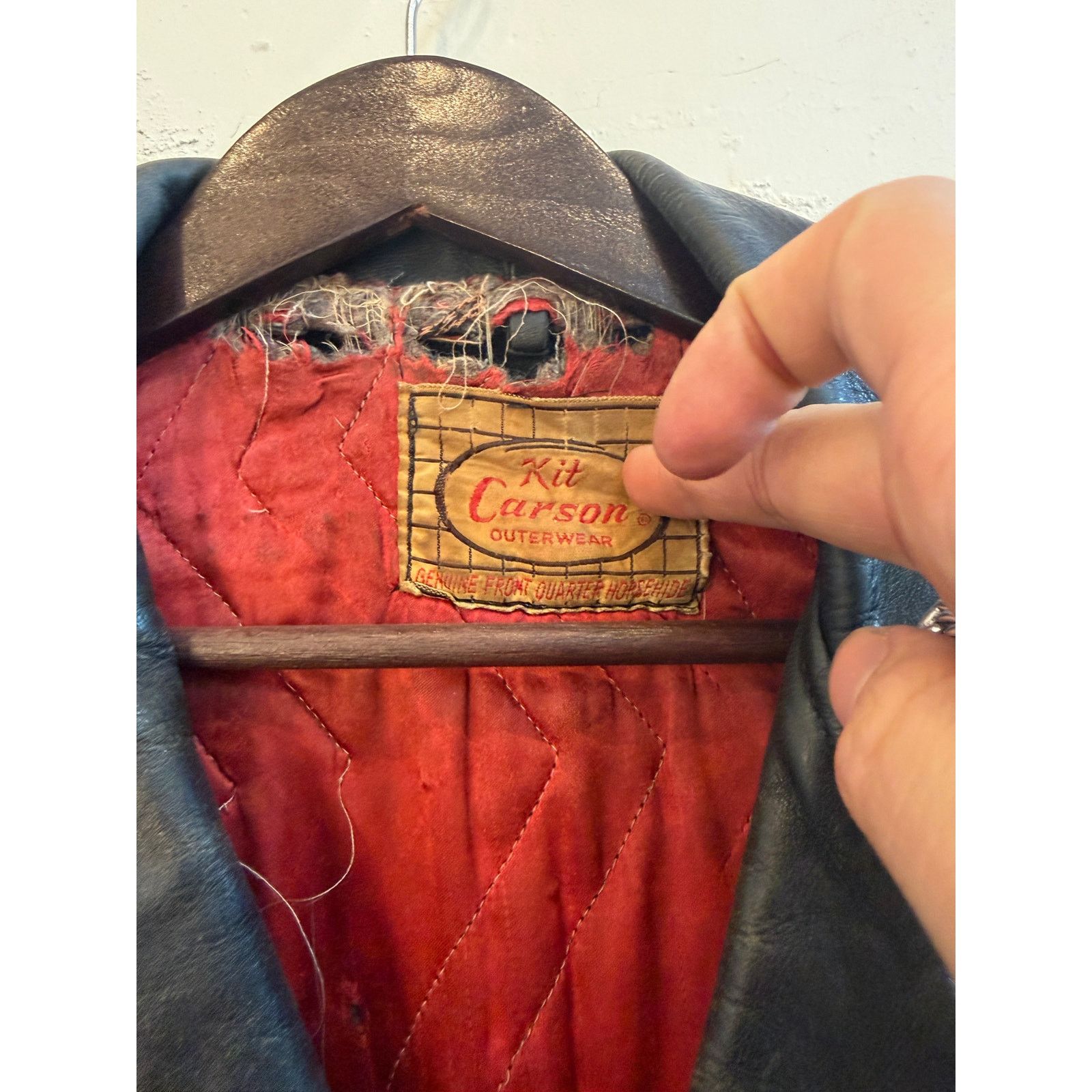 Vintage Vintage Kit Carson 50's Black Leather Moto Jacket Size US S / EU 44-46 / 1 - 3 Thumbnail