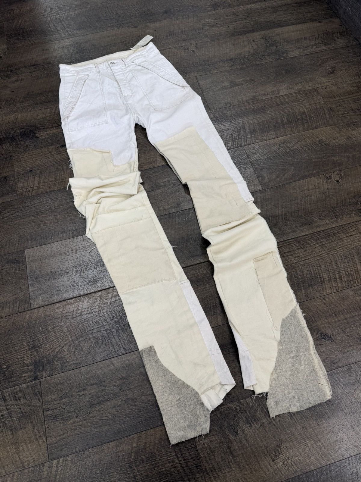Rick Owens Swampgod LUISAVIAROMA Exclusive 1 of 1 Wax Flare Denim Size US 32 / EU 48 - 2 Thumbnail