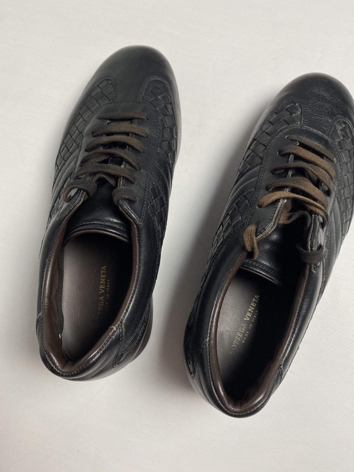 Bottega Veneta Bottega Veneta Leather Sneakers Size US 9 / EU 42 - 9 Thumbnail