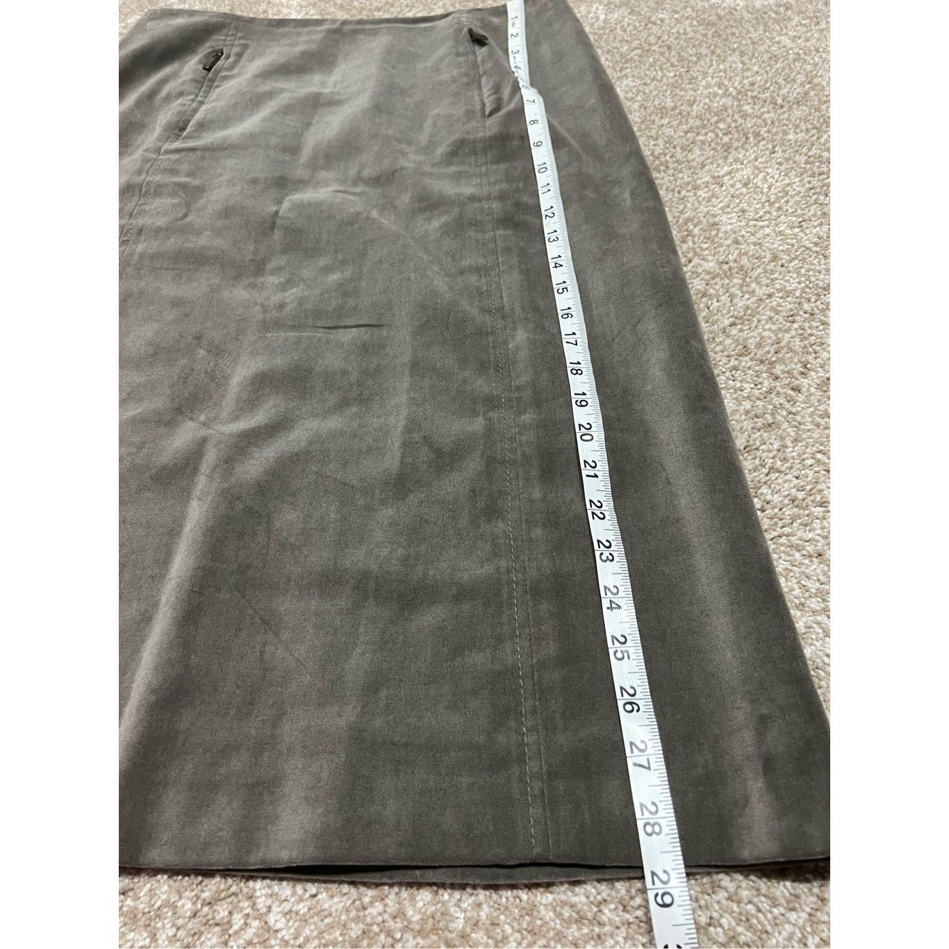 Max Mara Max Mara women cotton grey midi skirt size 12 Size 34" / US 12 / IT 48 - 4 Thumbnail