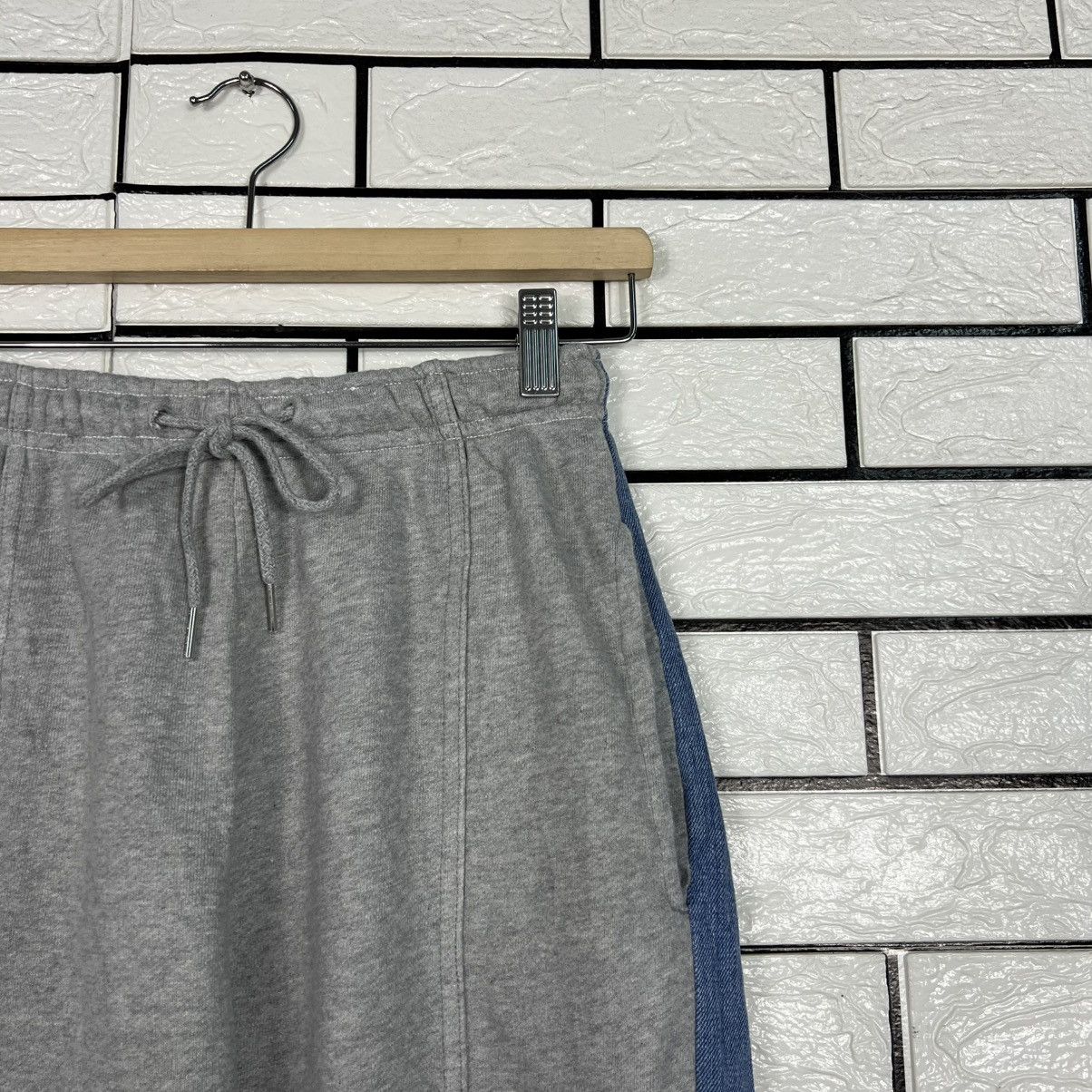 Japanese Brand SLOW RECORD HOUSE Asura Denim Sweat Pants #4214-C192 Size US 26 / EU 42 - 5 Thumbnail