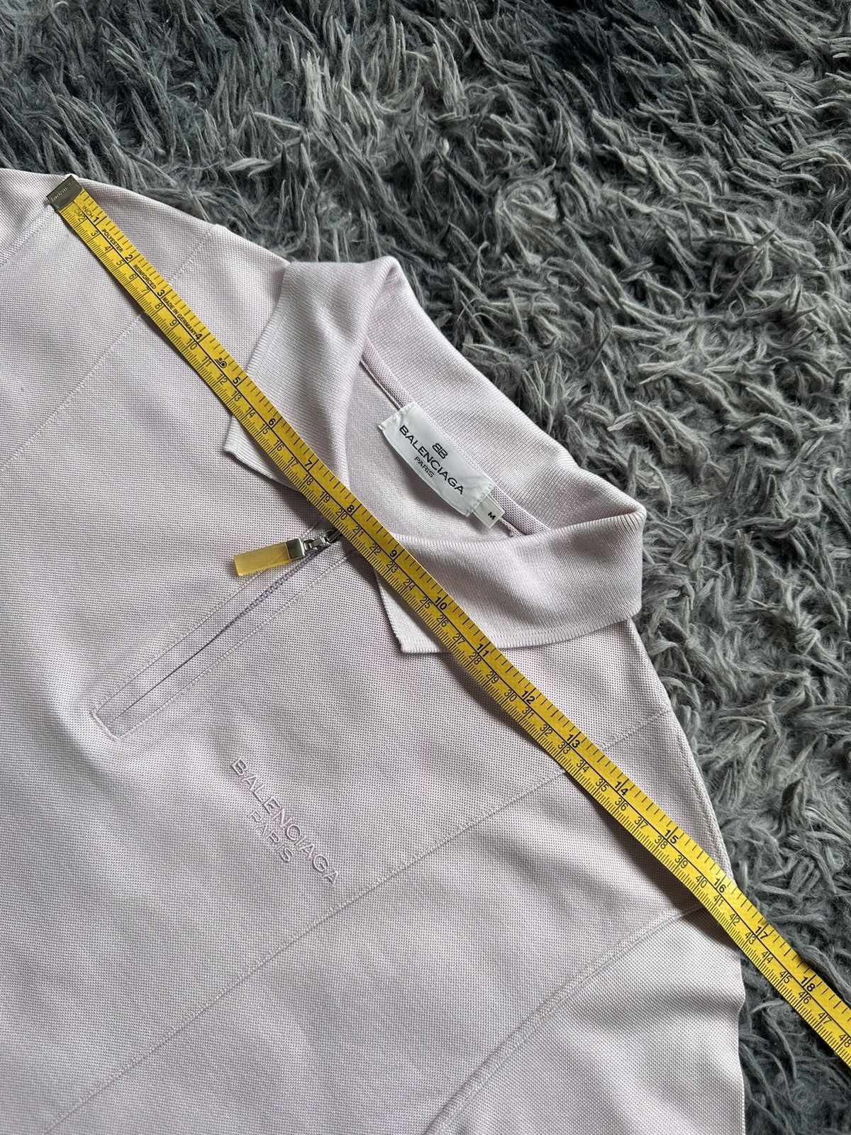 Balenciaga 90’s Balenciaga polo zipper up tee Size US S / EU 44-46 / 1 - 10 Thumbnail