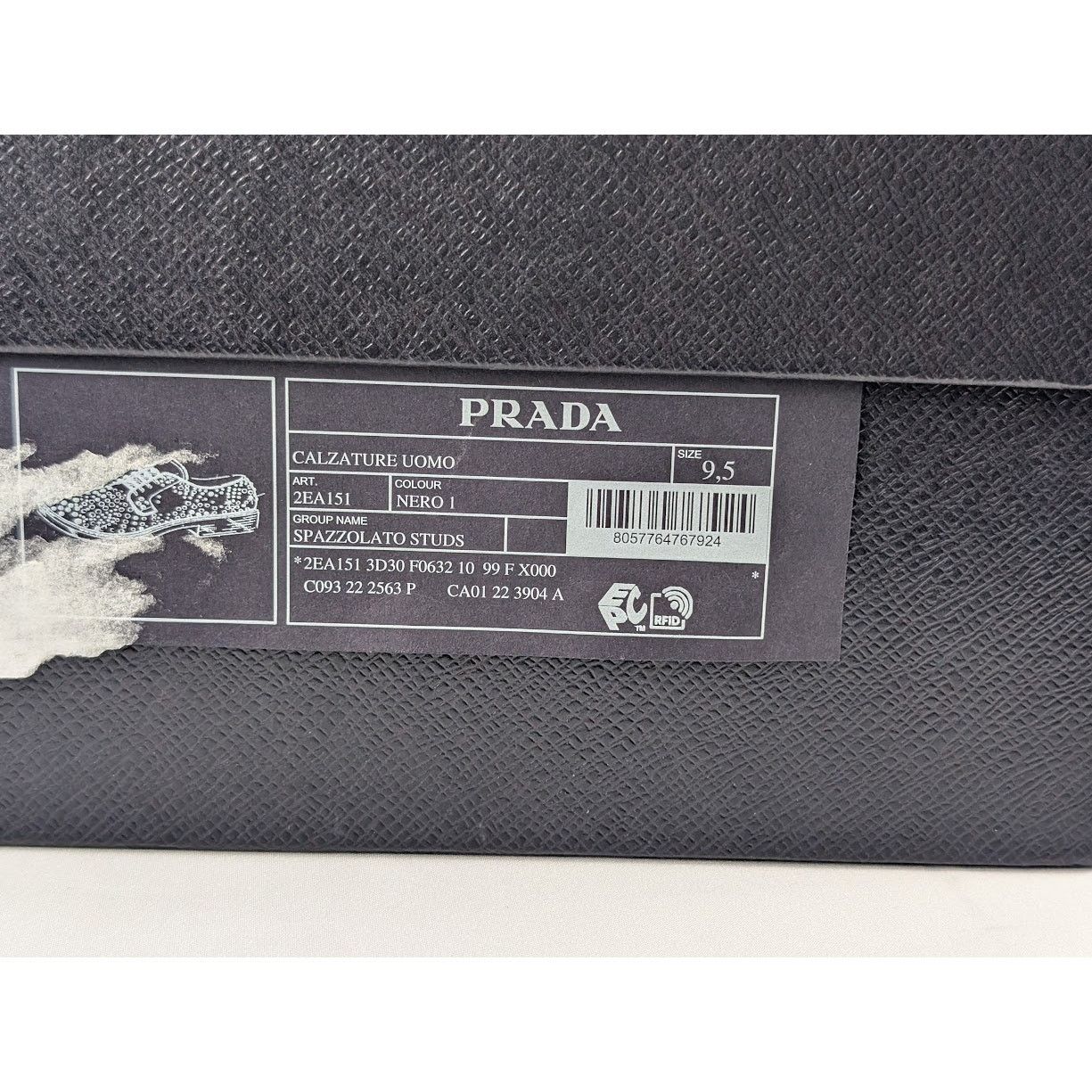 Prada o1rshd1 Leather Shoes in Nero in Nero Size US 10.5 / EU 43-44 - 12 Thumbnail