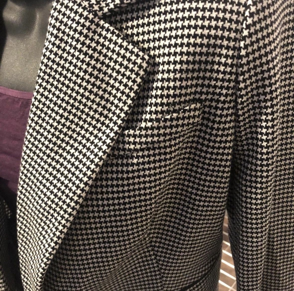 Rachel Zoe RACHEL Zoe Houndstooth Blazer Size XS / US 0-2 / IT 36-38 - 6 Thumbnail