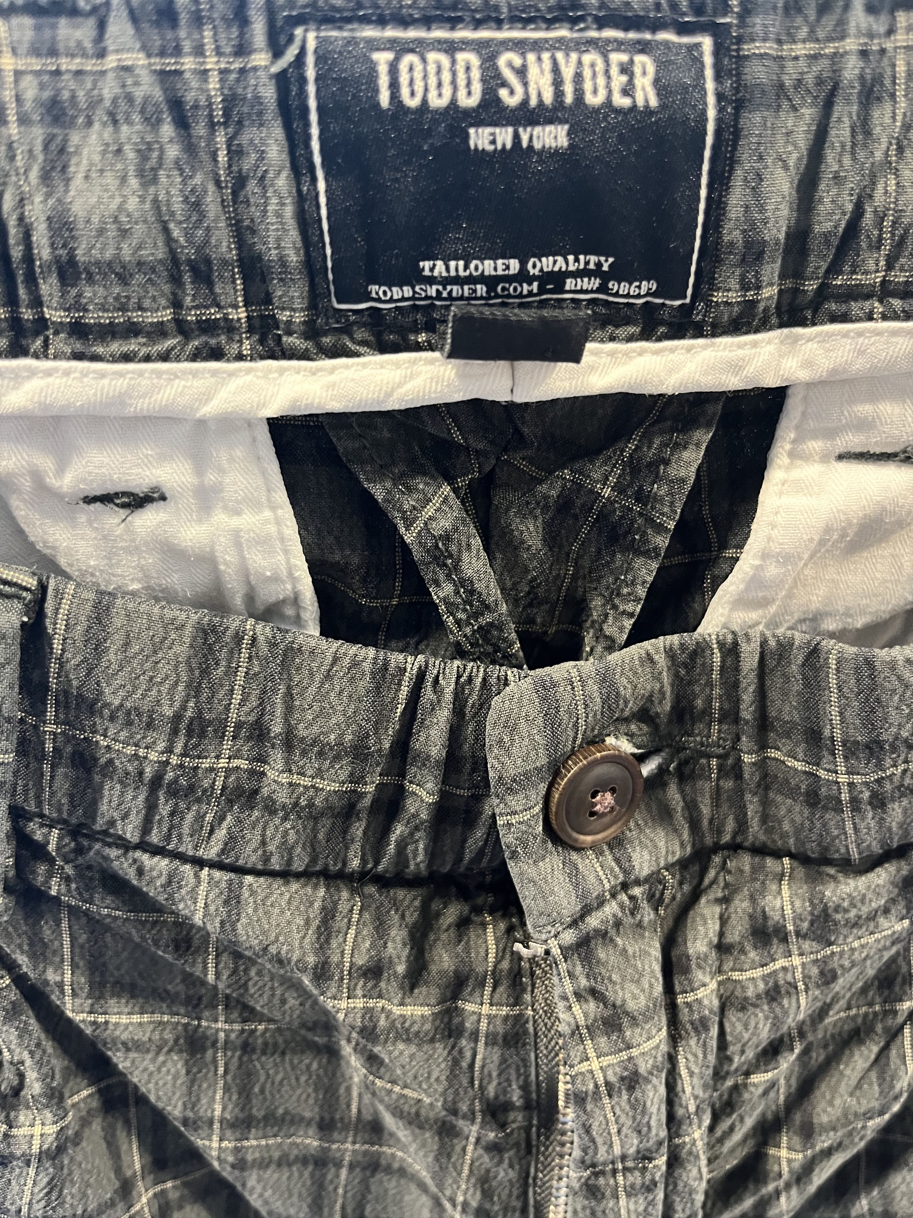 Todd Snyder Todd Synder seersucker elasticated waist check trousers Size US 29 - 3 Thumbnail