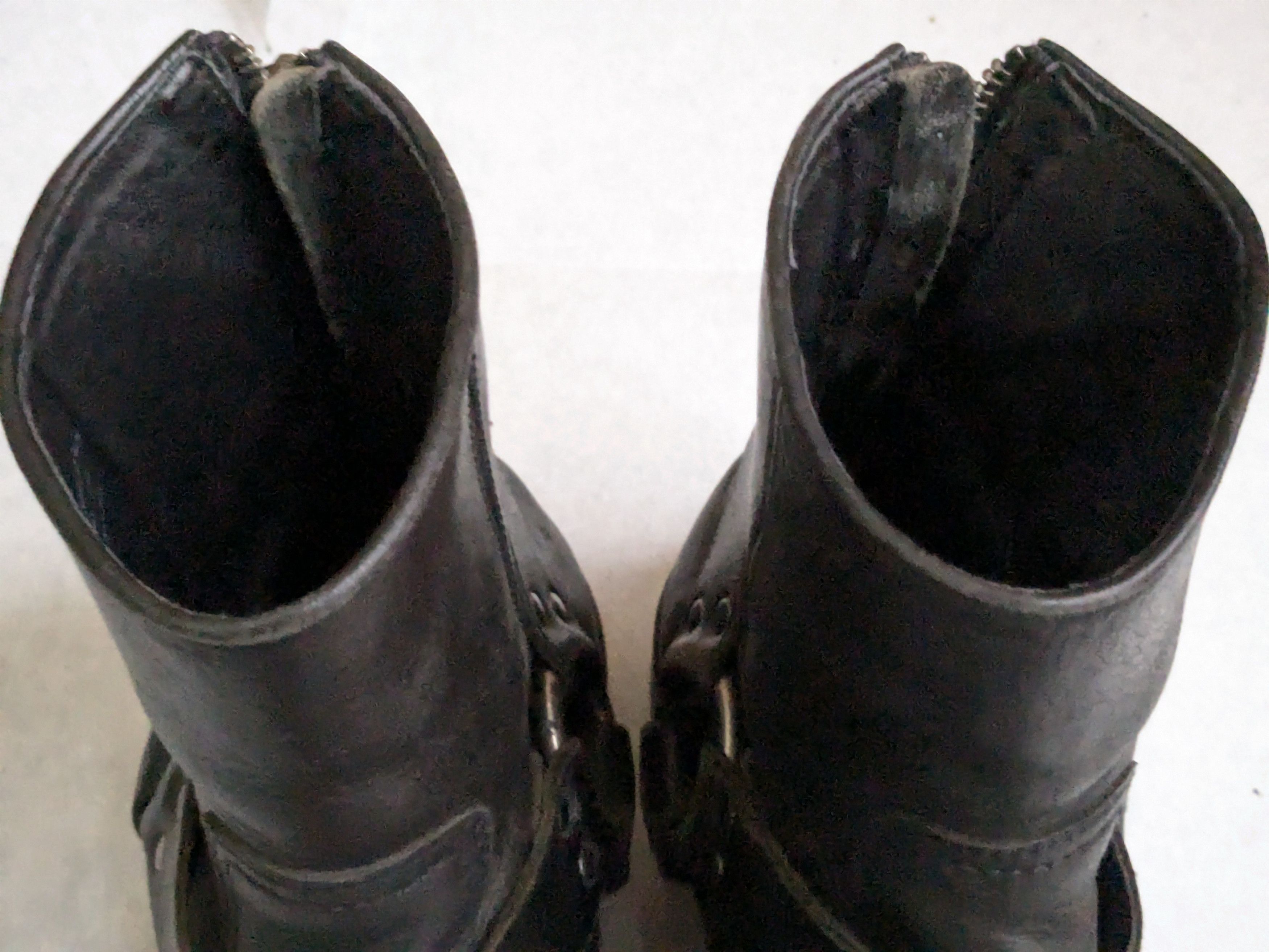Frye Frye Harness Boots Black 9 Leather Buckle Strap Size US 9 / EU 42 - 2 Thumbnail