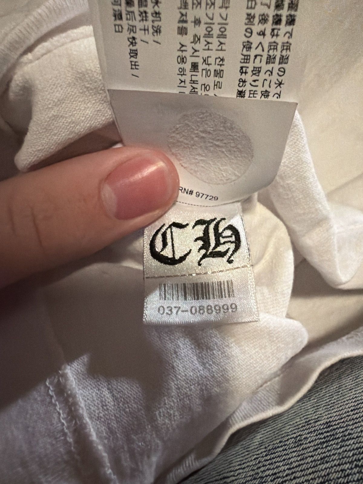 Chrome Hearts Embroidered Eyechart Long Sleeve Tee Size US L / EU 52-54 / 3 - 6 Thumbnail