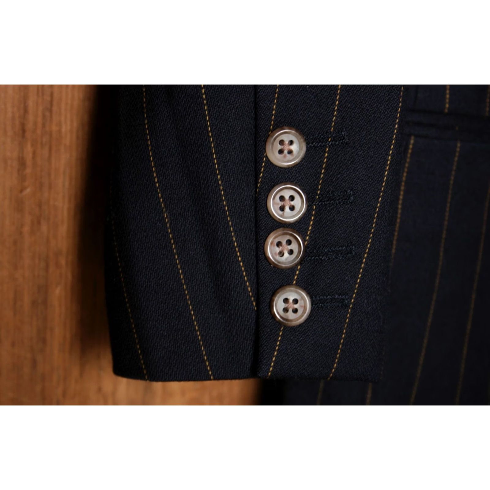 Doublet VINTAGE J. Peterman Blue Pinstriped Double Breasted Blazer Women's S Blue Pinstriped Blazer - Double Breasted Wool USA Made Womens Blazer Women XS? Size S / US 4 / IT 40 - 5 Thumbnail