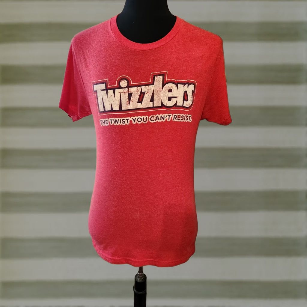 Next Level Twizzlers The Twist You Can't Resist Red Short Sleeve T Shirt Next Level Mens M Shirt Retro Size US M / EU 48-50 / 2 - 1 Thumbnail