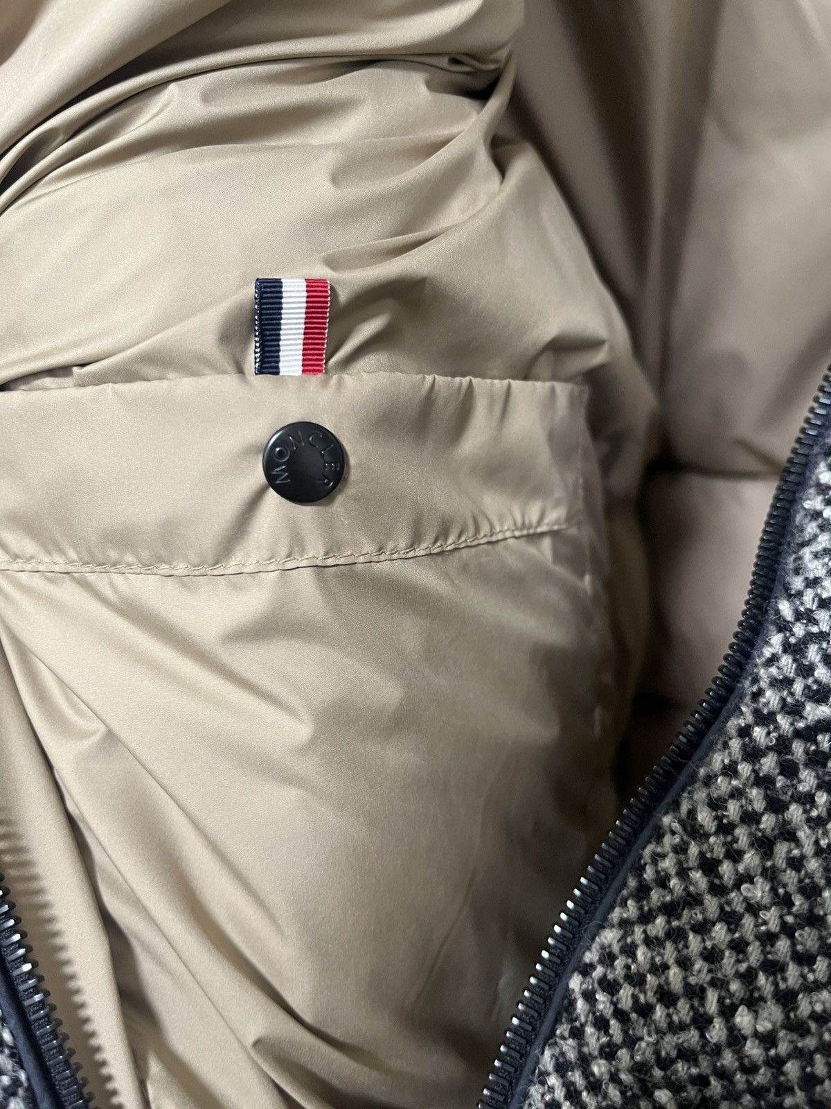 Moncler Men’s Wool Melange Quilted Down Jacket Sz 1 Size US S / EU 44-46 / 1 - 6 Thumbnail