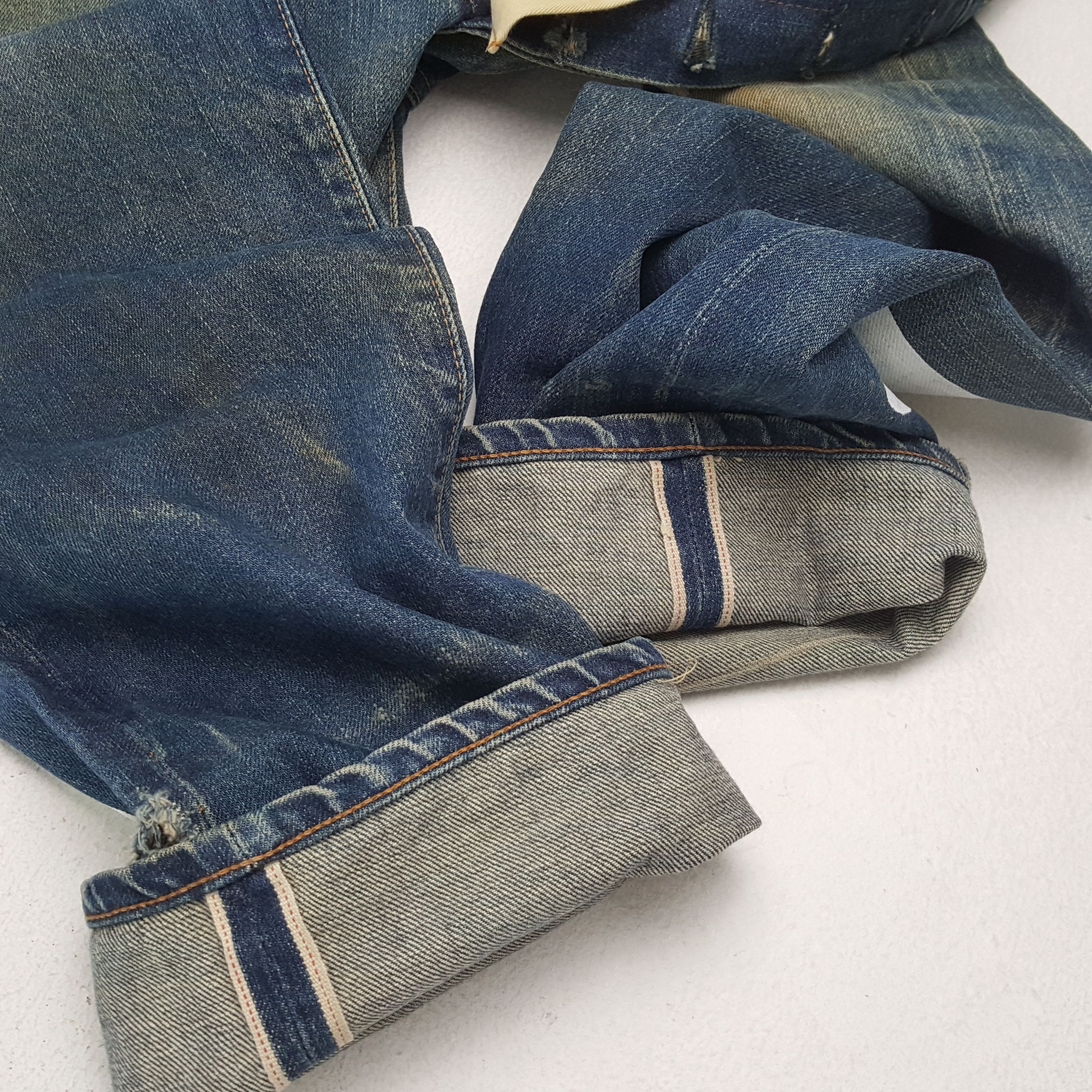 Evisu × Japanese Brand × Vintage Vintage EVISU Japanese Daicock Custom Style Distressed Jeans Size US 30 / EU 46 - 14 Thumbnail