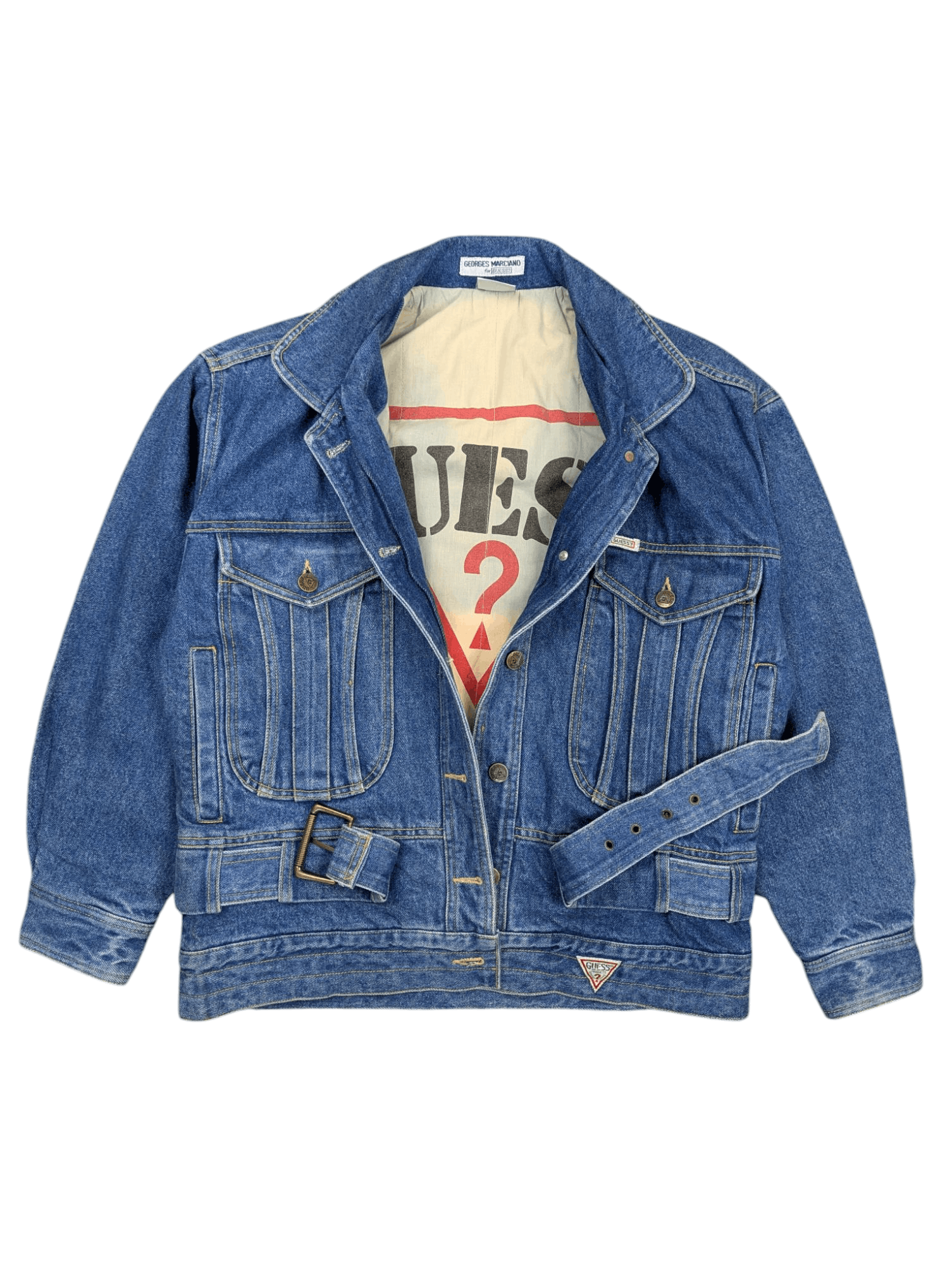 Georges Marciano Vintage 90s Georges Marciano By Guess Denim Jacket Size US M / EU 48-50 / 2 - 1 Thumbnail