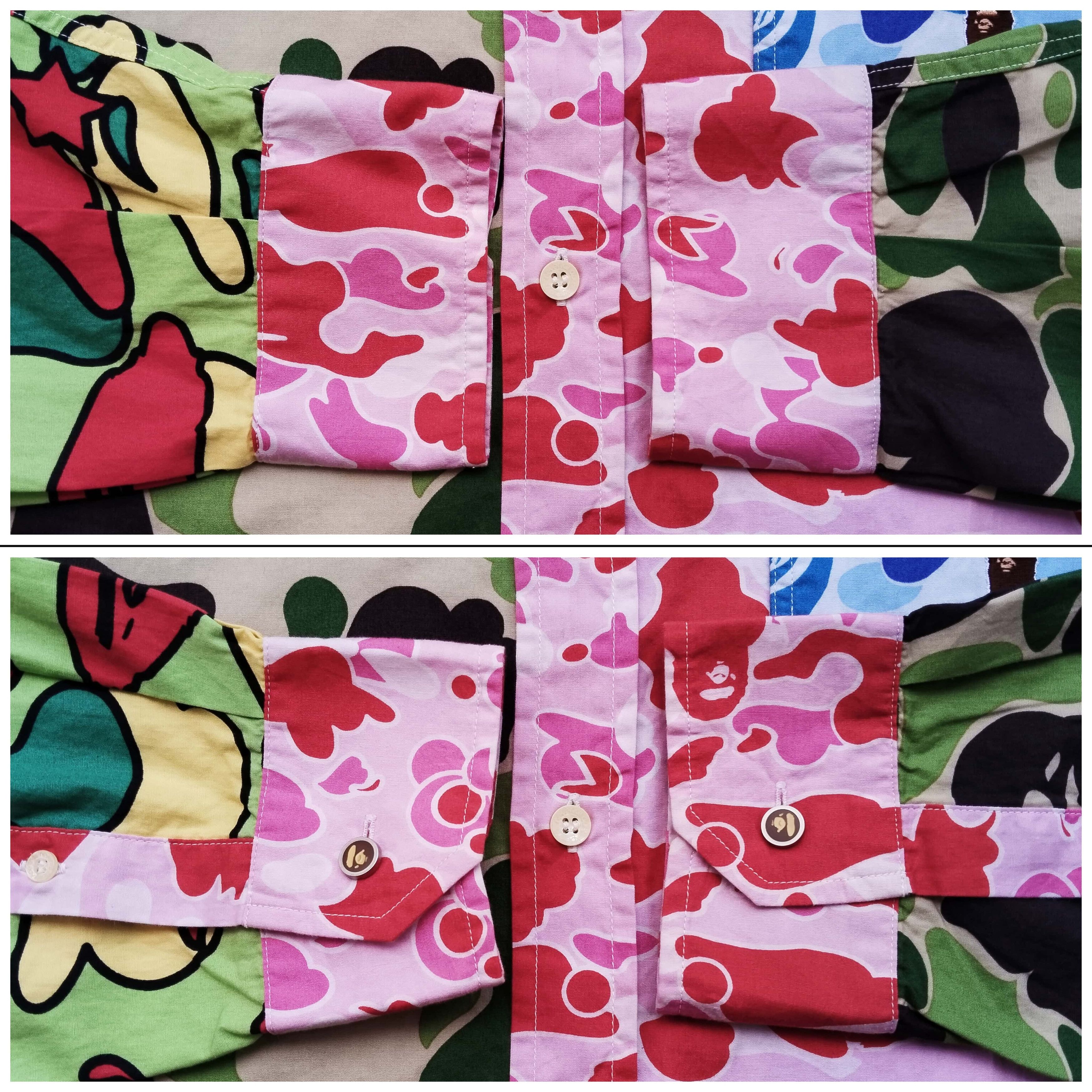Bape 2002 Vintage Bape Crazy Camo Button Up Size US L / EU 52-54 / 3 - 6 Thumbnail