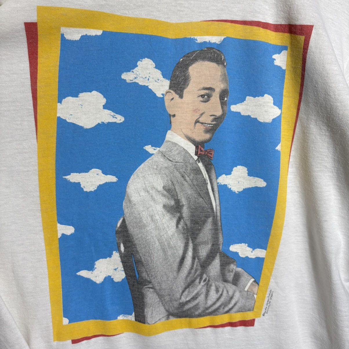 Vintage Vintage 80s Pee Wee Herman T-Shirt Size US L / EU 52-54 / 3 - 3 Thumbnail