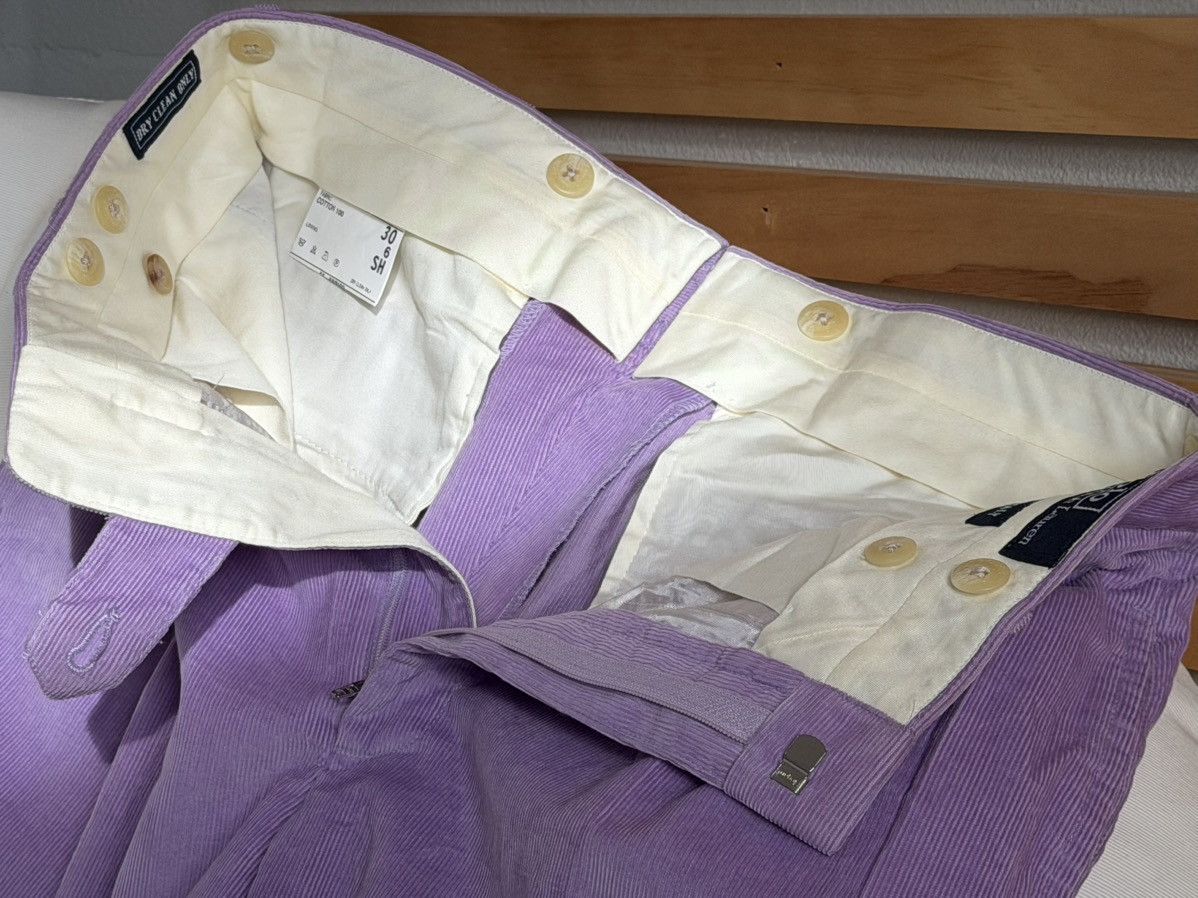 Polo Ralph Lauren Vintage Polo RL Italian Lavender Corduroy Bermuda 30 Size US 30 / EU 46 - 8 Thumbnail