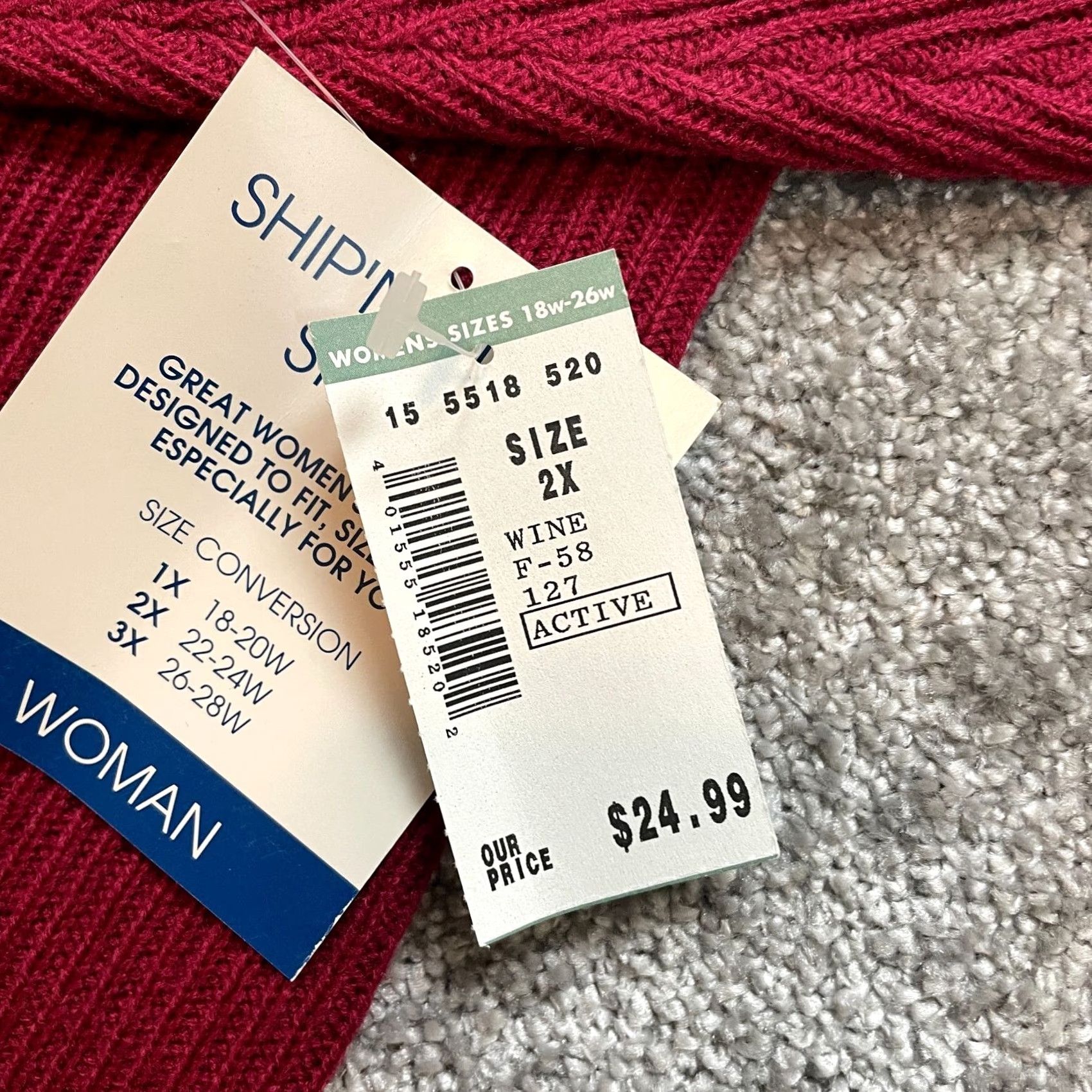 Vintage VINTAGE Ship n Shore Sweater Women Plus 2X Red Knit Pullover Crew Neck Long Sleeve Sports Pattern Warm Casual Holiday Mens? Womens Size XXL / US 16-18 / IT 52-54 - 4 Thumbnail