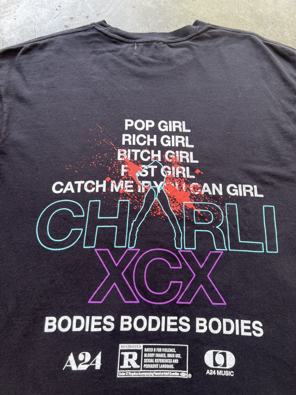 A24 Charli XCX A24 Hot Girl Bodies Tee Shirt Limited Edition Size US L / EU 52-54 / 3 - 5 Thumbnail