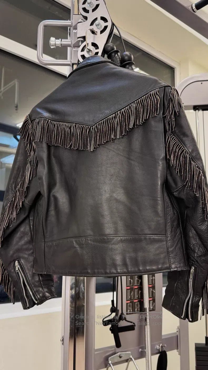Schott Schott Fringe cable-stayed motorcycle leather jacket Size US L / EU 52-54 / 3 - 4 Thumbnail