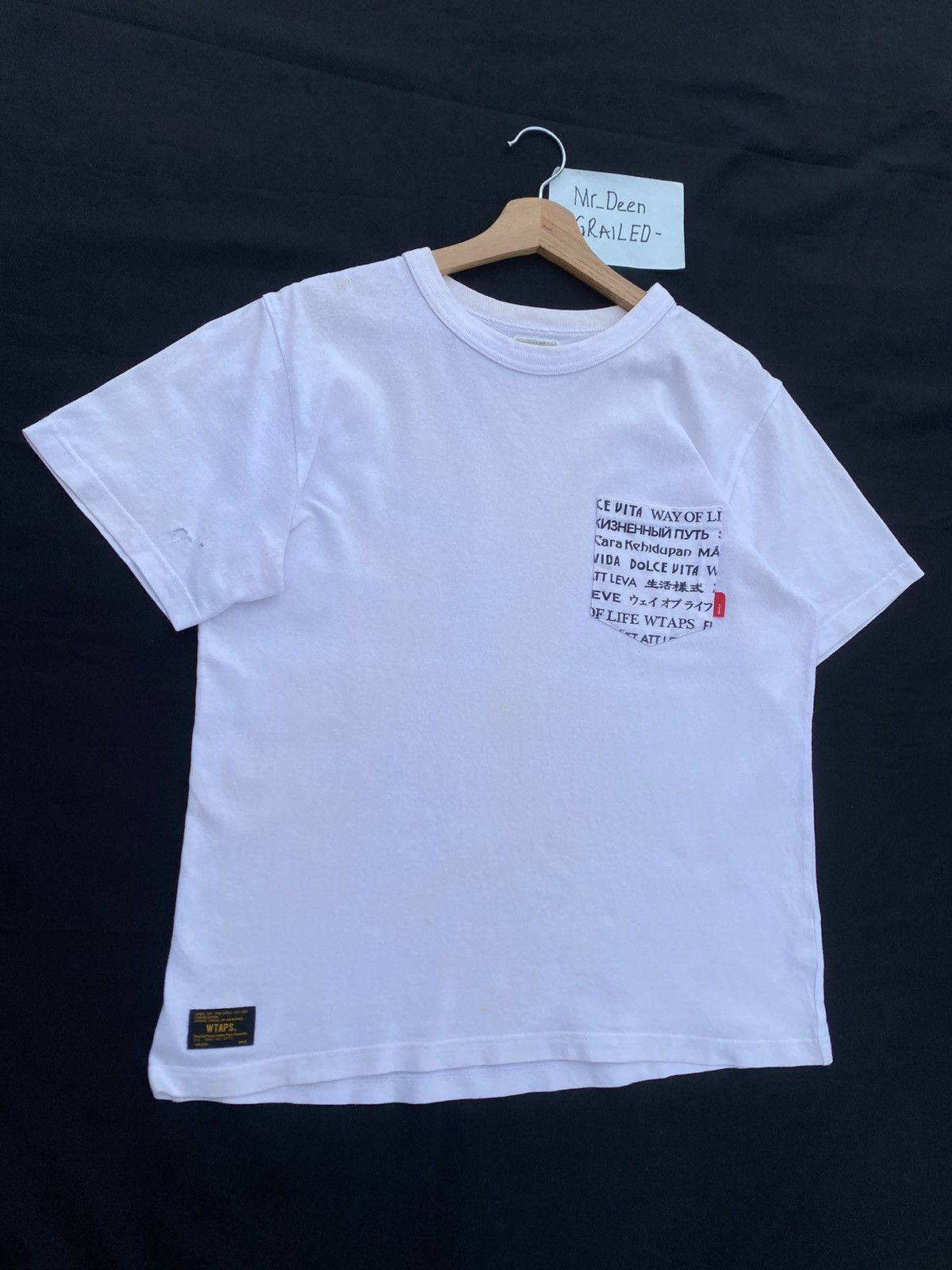 Wtaps Rare WTAPS “Way of Life” Multi language Translation Tee Size US M / EU 48-50 / 2 - 3 Thumbnail