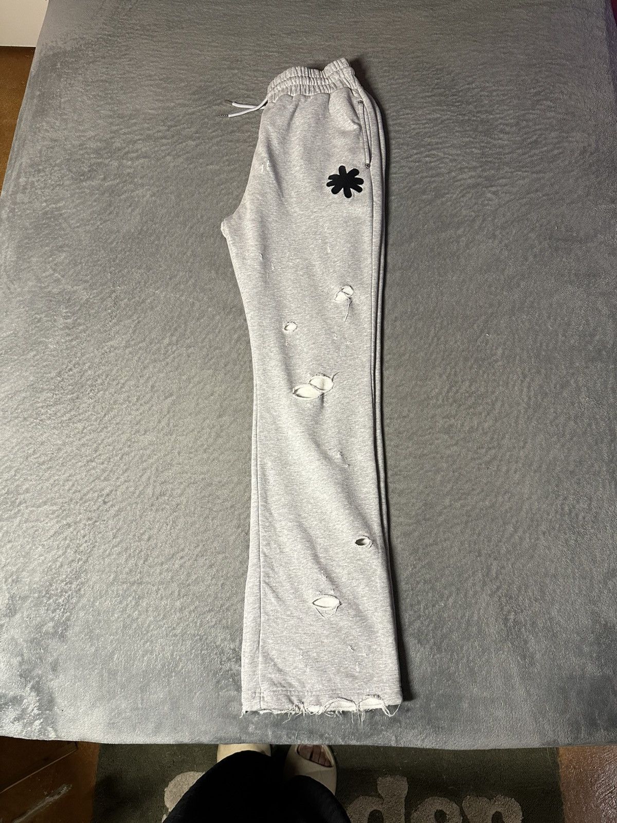 LOSTSHDWS Lost SDHWS Double Layered Logo Sweatpants Heather Grey Size US 33 - 3 Thumbnail