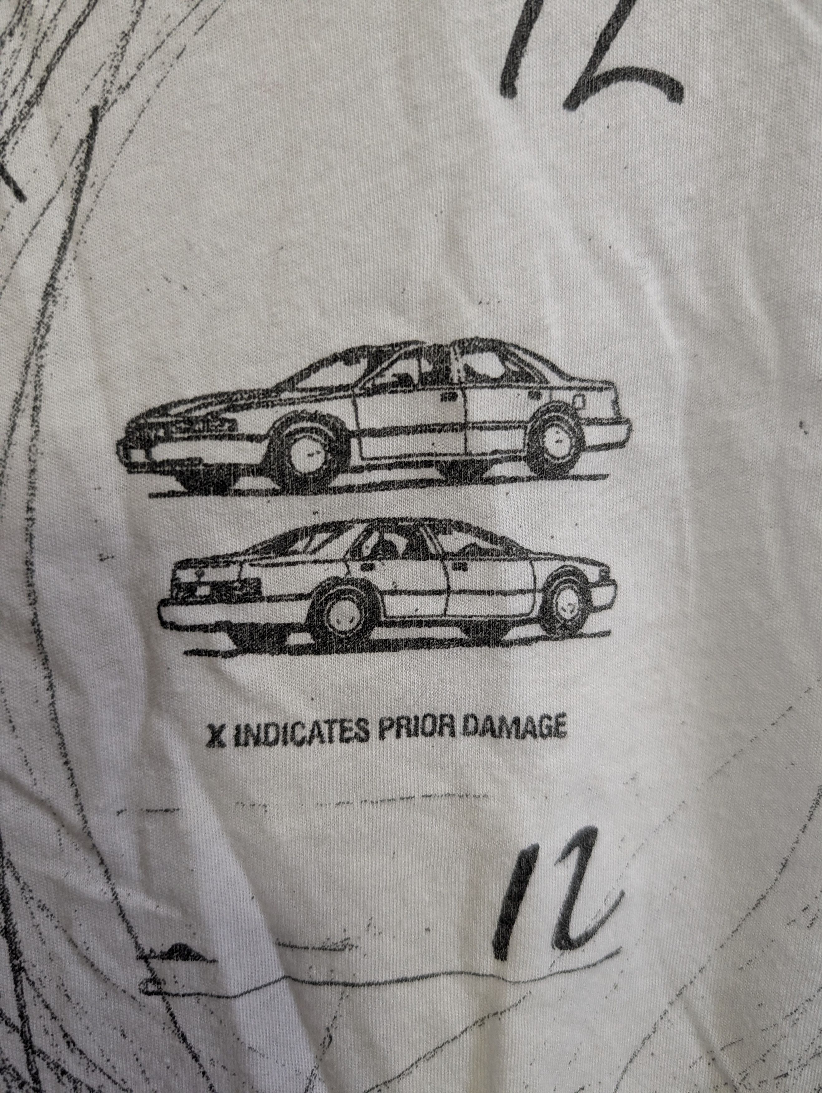 Enfants Riches Deprimes RARE EARLY x indicates prior damage white t-shirt Small Size US S / EU 44-46 / 1 - 3 Thumbnail