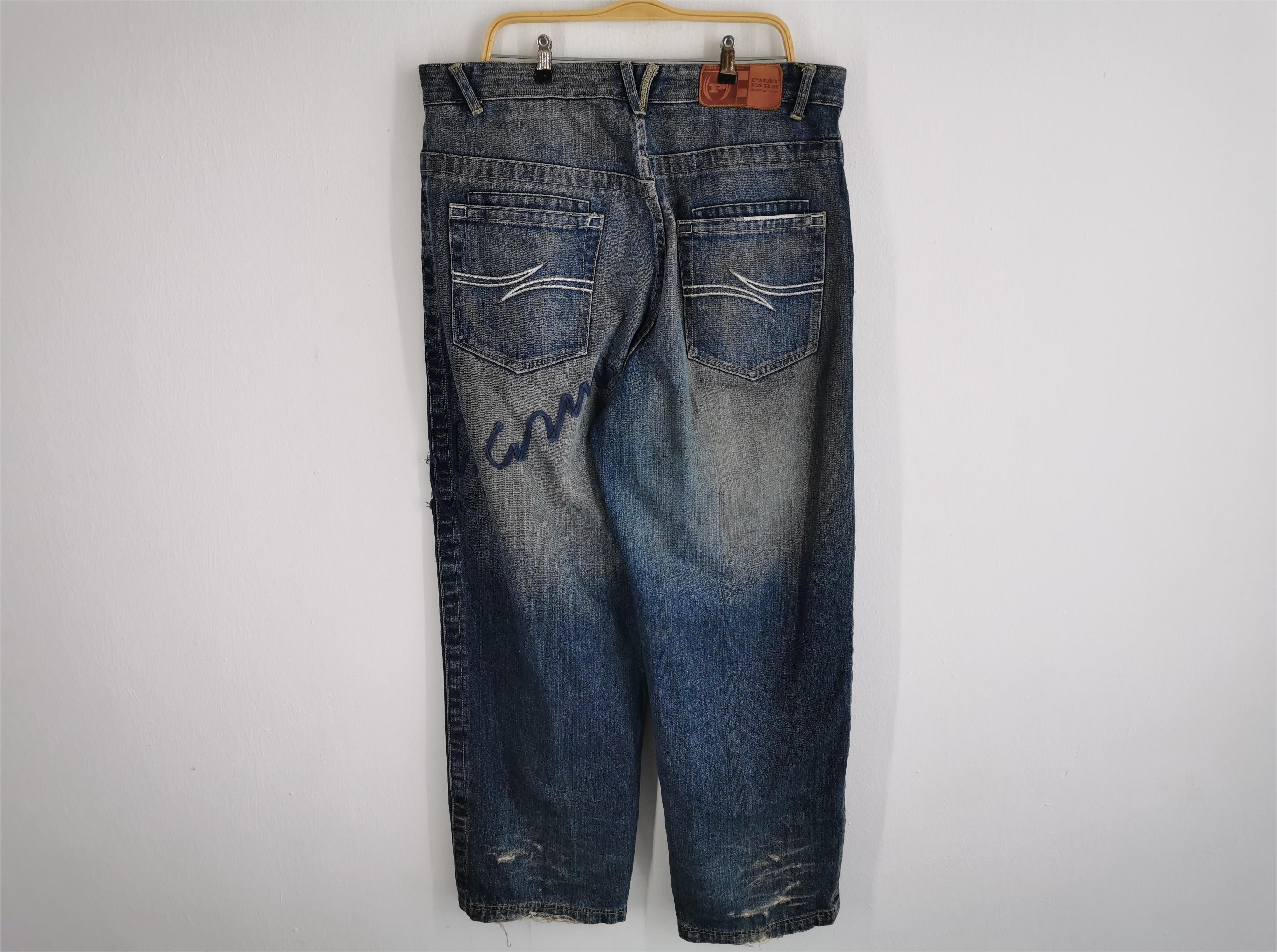 Phat Farm Distressed Phat Farm Denim Jeans Big Size 37 Size US 37 - 3 Thumbnail