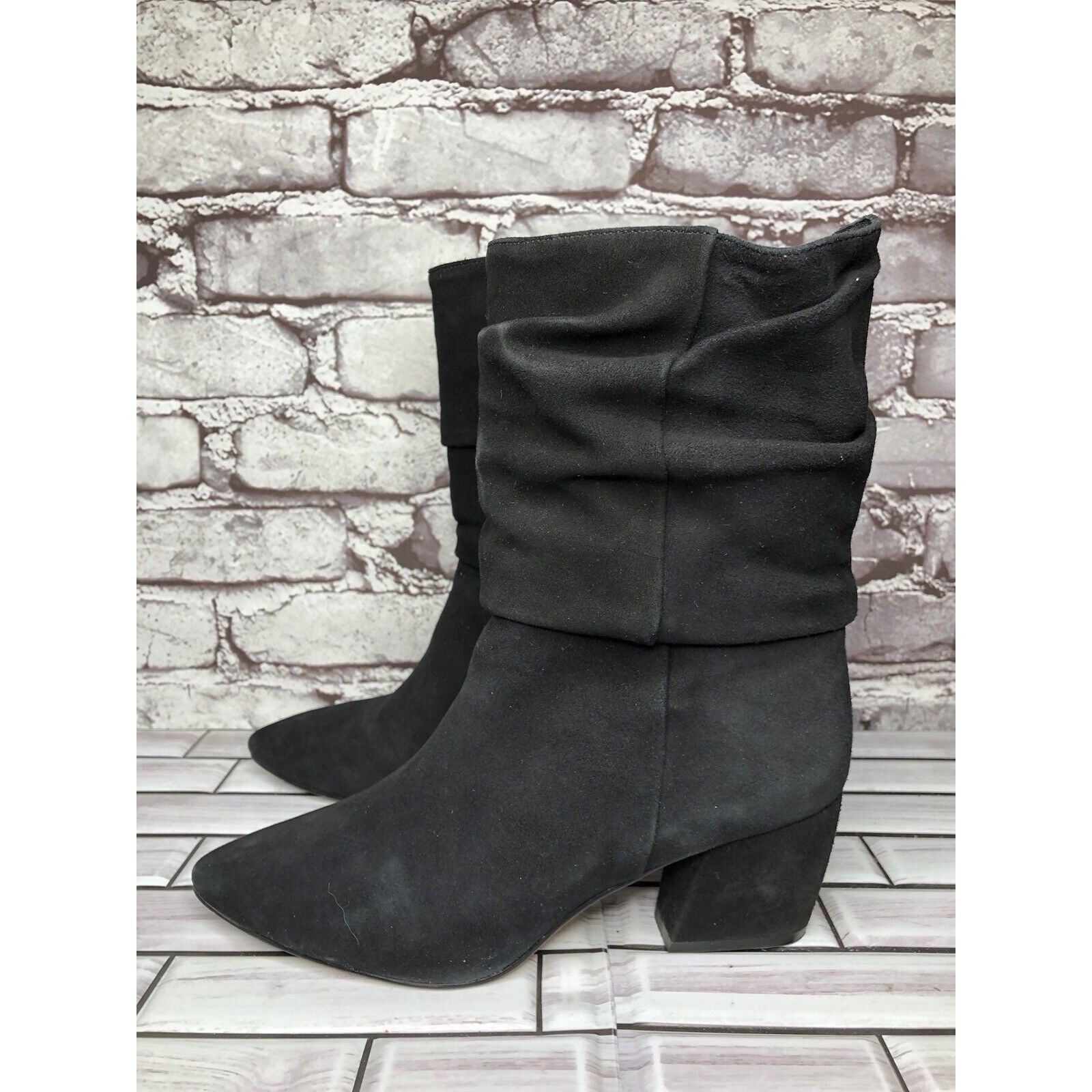 Other Botkier Skylar Black Suede Leather Pointed Heel Booties Wome Size US 8 / IT 38 - 5 Thumbnail