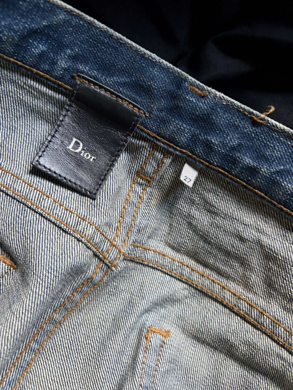 Dior Dior AW07 Green Wax Luster Denim Size US 27 - 7 Thumbnail