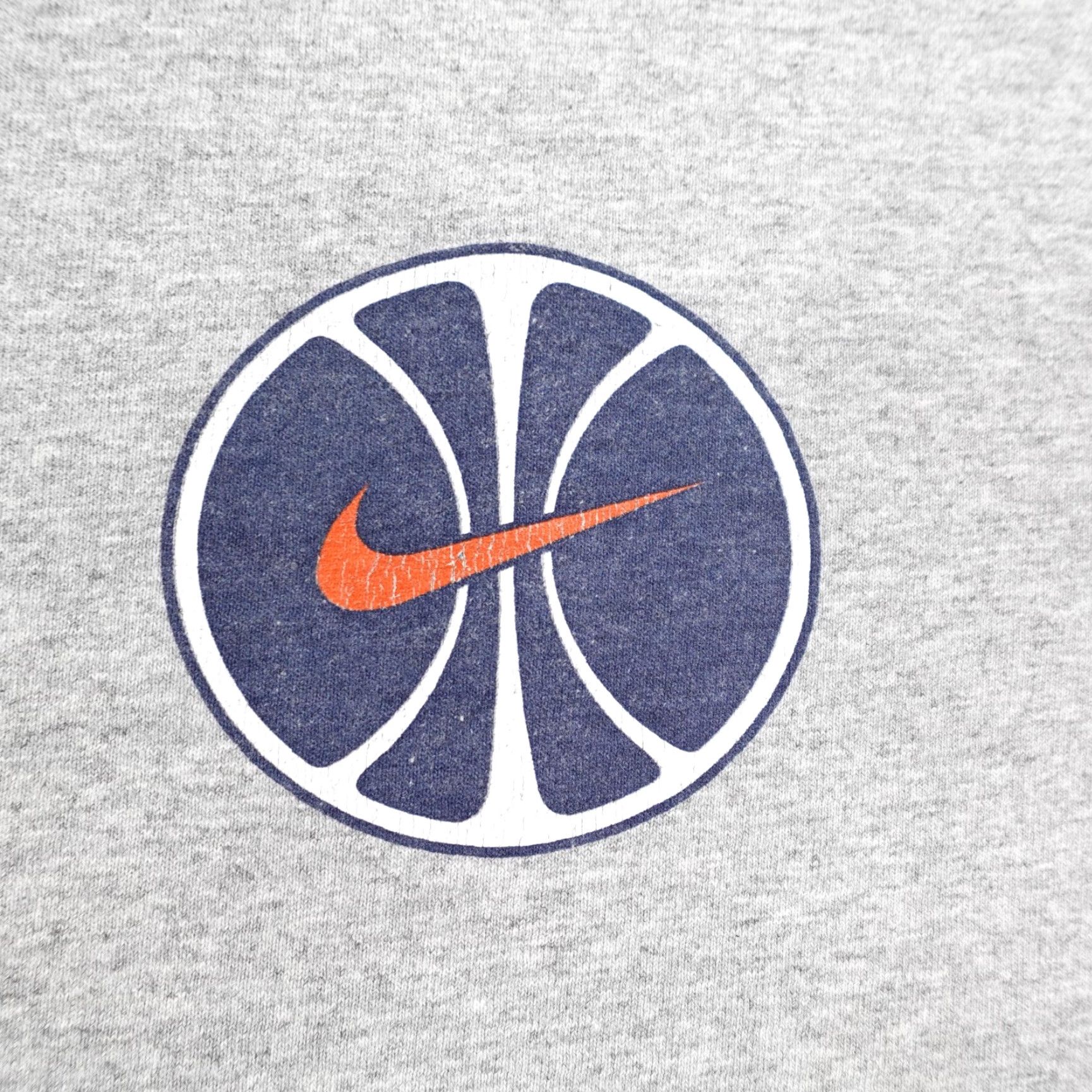 VINTAGE Nike Shirt Mens XL Gray Swoosh 90s Basketball Sleeveless Tank Graphic Print