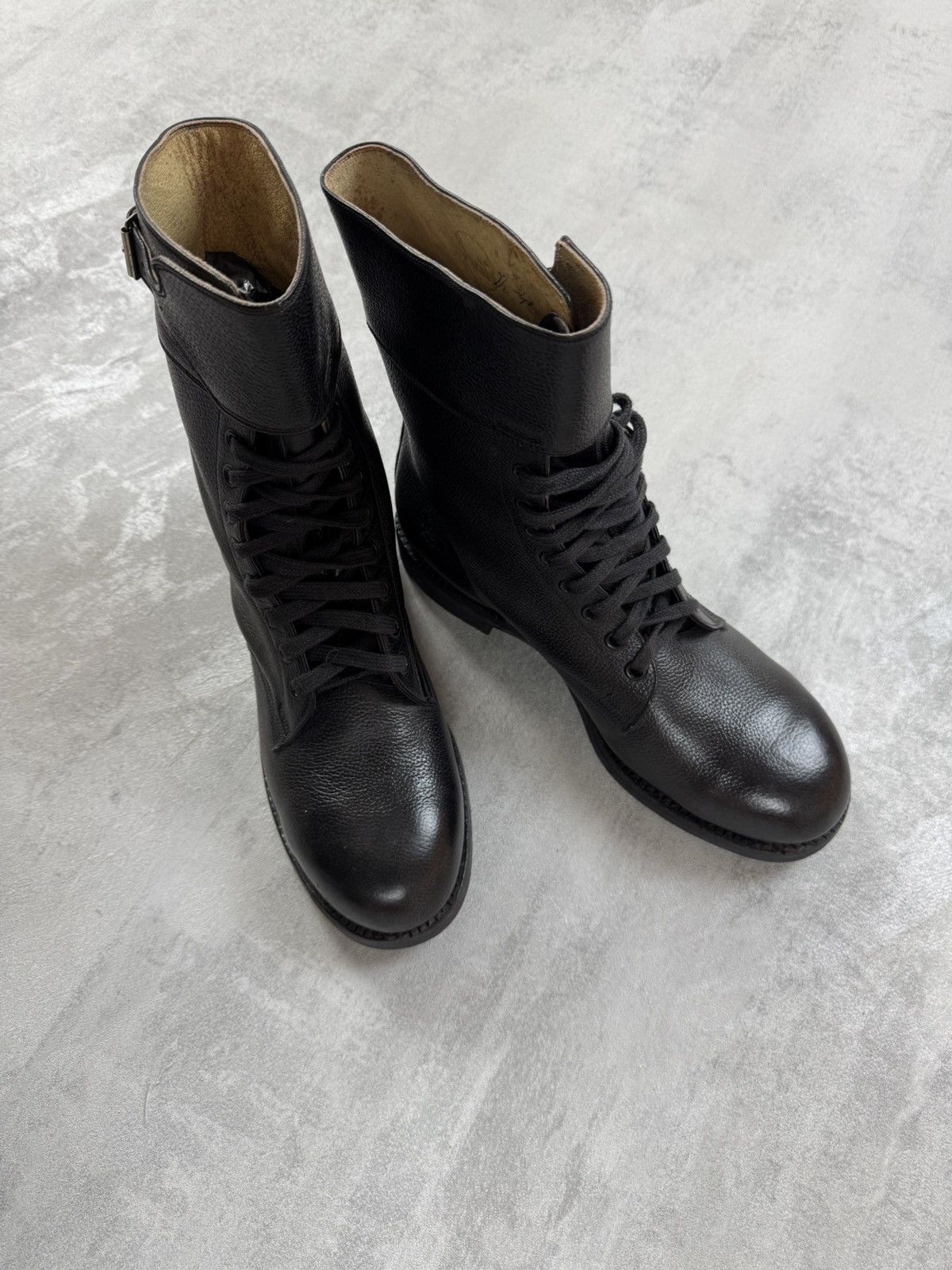 Vintage INDIANA 440 STEEL Army Combat Boots Vintage Leather Swift Size US 7.5 / EU 40-41 - 5 Thumbnail