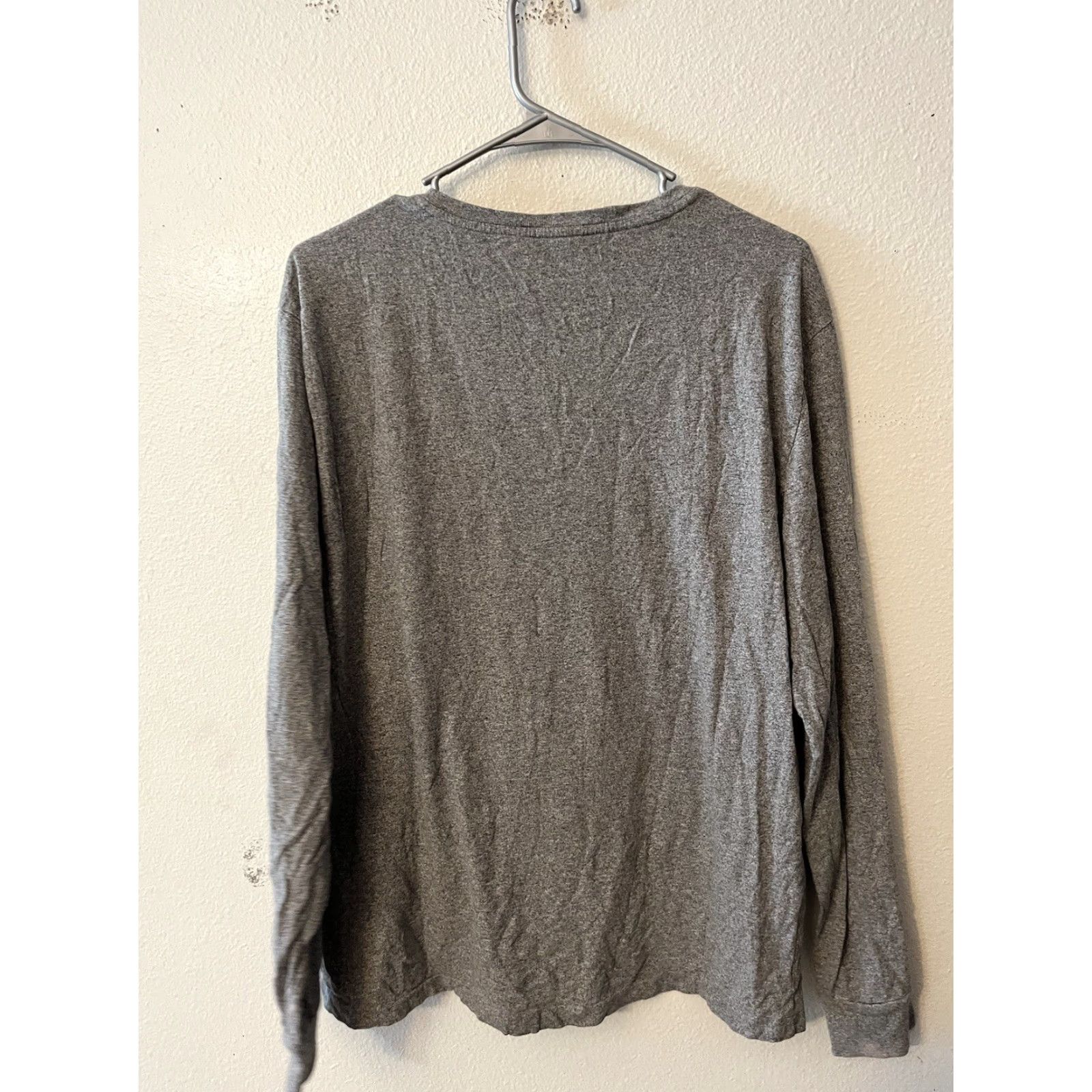 Polo Ralph Lauren Polo Ralph Lauren Tee T Shirt Mens Large Knit V Neck Long Sleeve Gray Size US L / EU 52-54 / 3 - 2 Thumbnail