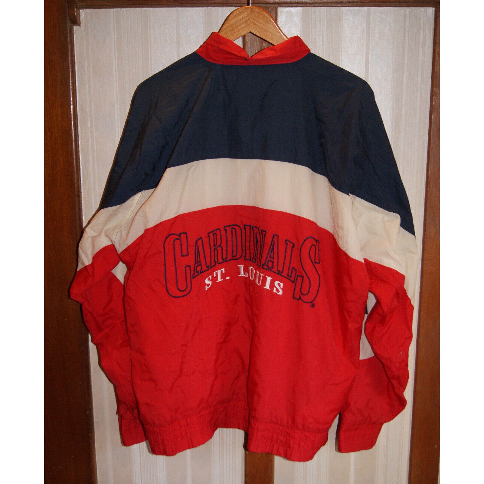 Logo 7 St Louis Cardinal Vtg Logo 7 L Windbreaker Jacket Colorblock Size US L / EU 52-54 / 3 - 7 Thumbnail