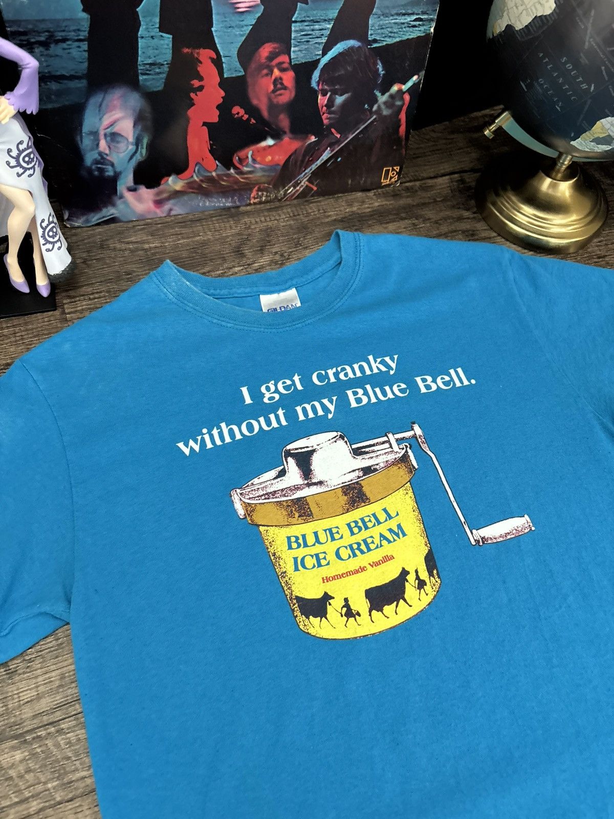 Vintage Texas Blue Bell Ice Cream Company Graphic Tee Small Size S / US 4 / IT 40 - 1 Thumbnail