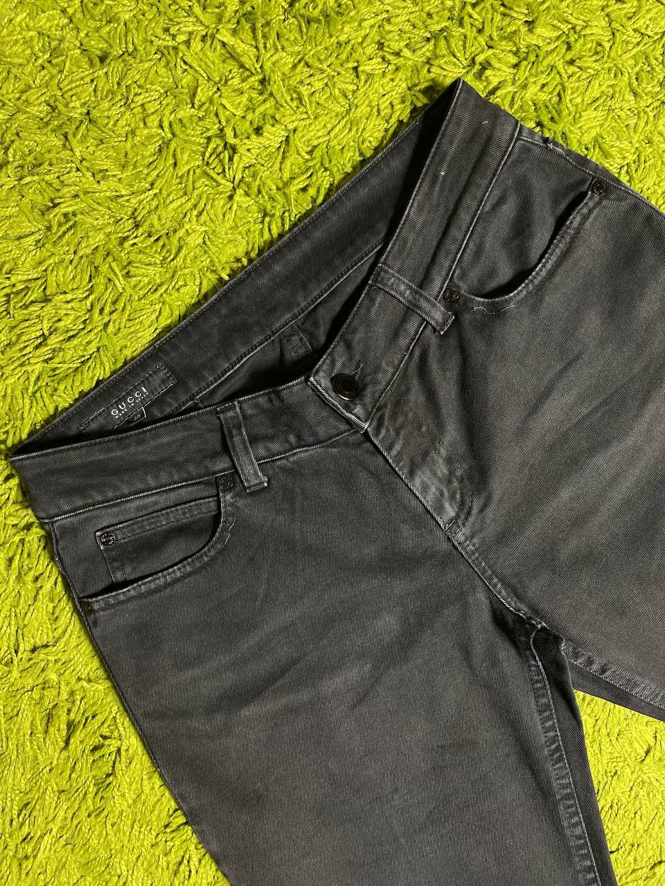 Gucci Gucci Pocket Logo GG Black Denim Jeans Vintage Y2K Women Size 28" / US 6 / IT 42 - 4 Thumbnail