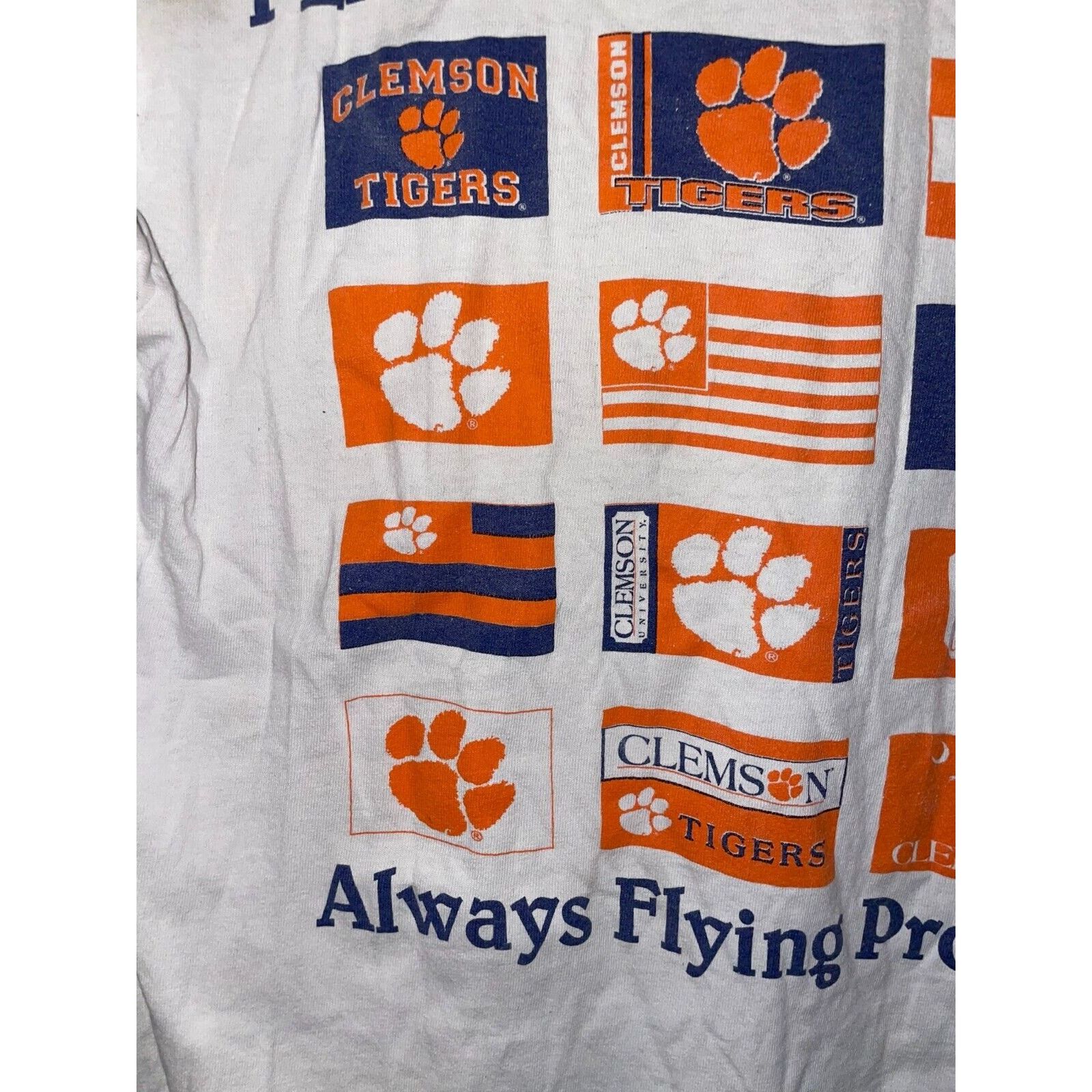 NCAA Vintage Clemson Long Sleeve Shirt Flags of College Tee Small Size US S / EU 44-46 / 1 - 9 Thumbnail