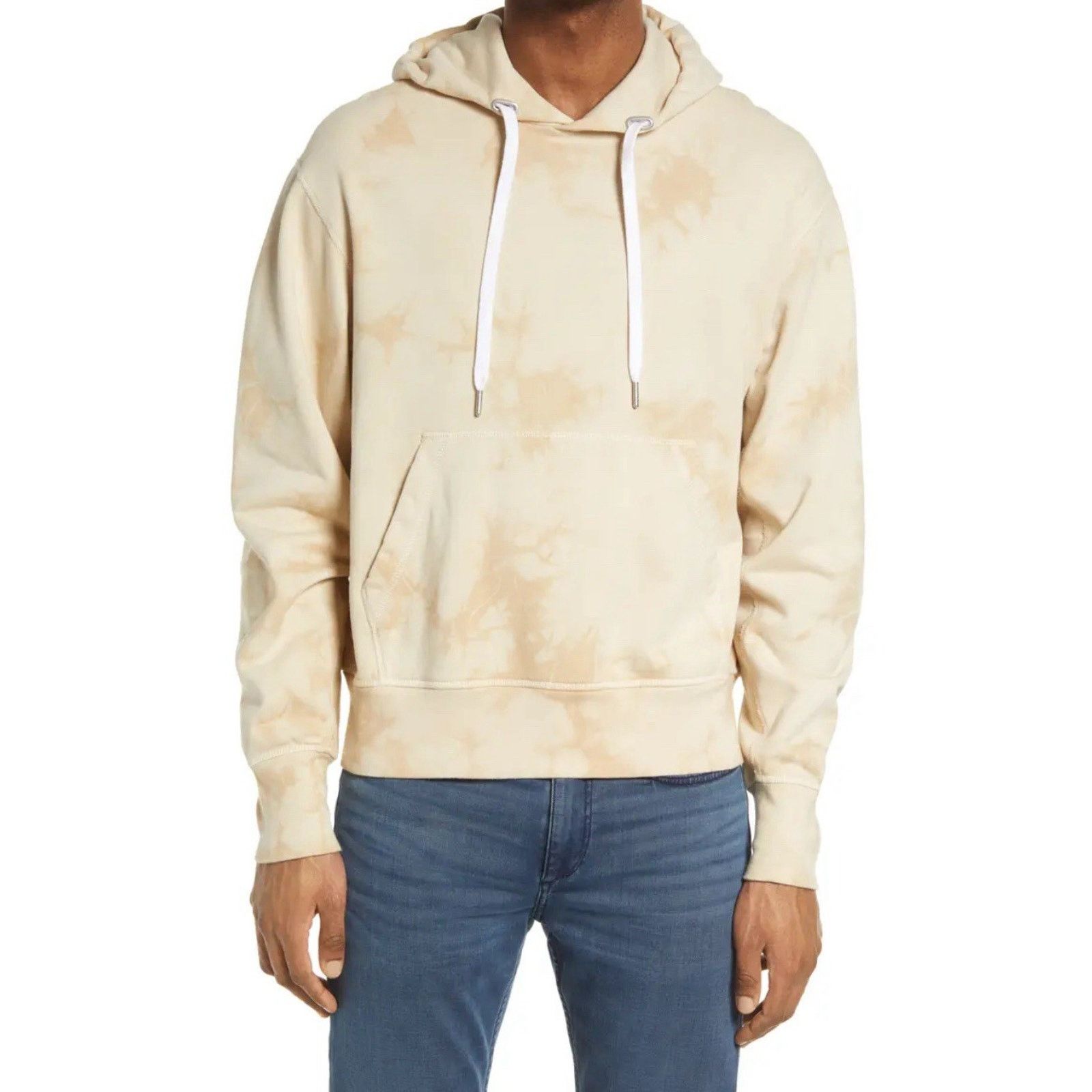 Rag & Bone Rag & Bone Men's Terry Tie Dye Popover Beige Medium A003142 Size US M / EU 48-50 / 2 - 1 Thumbnail